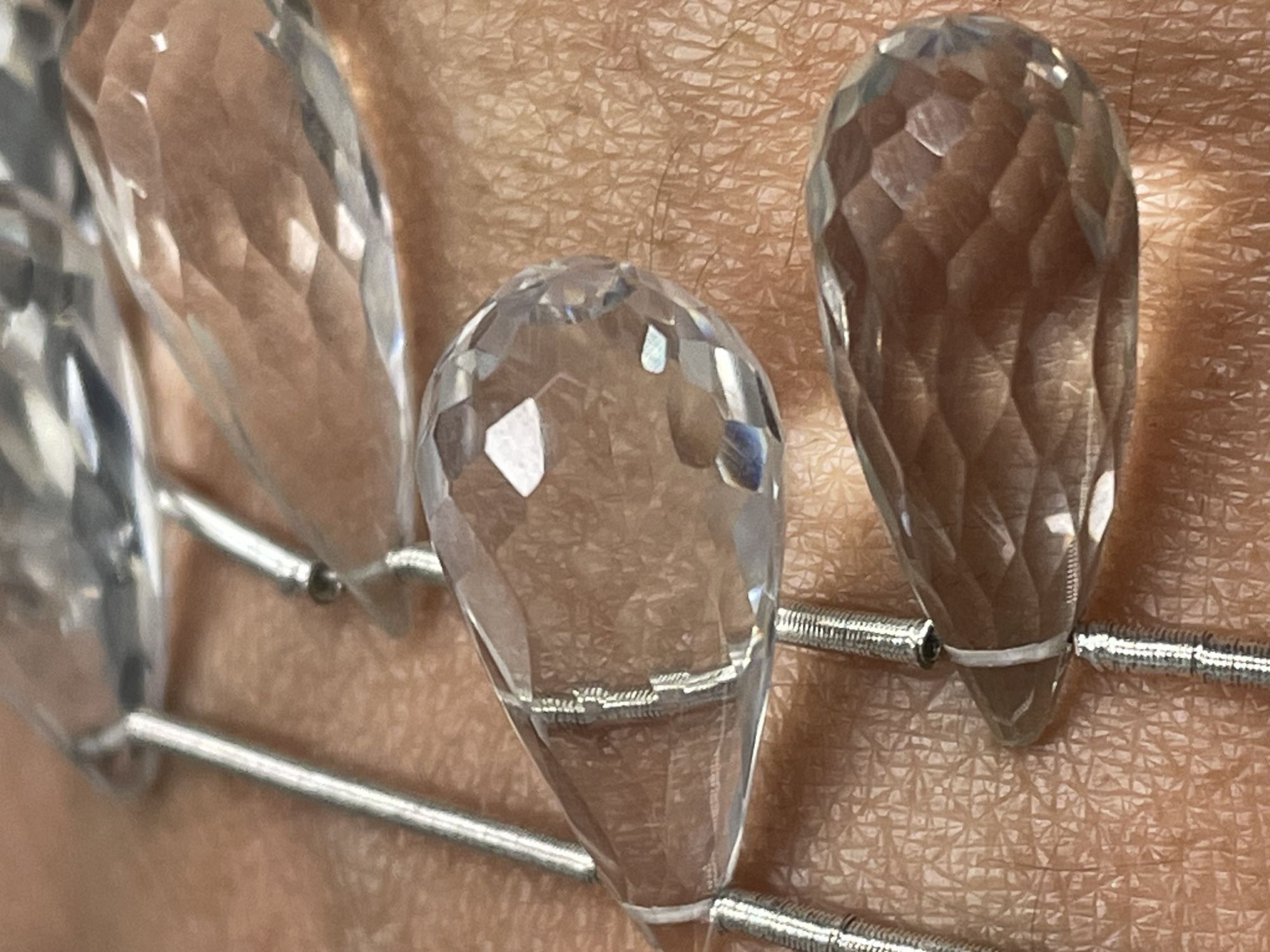 Crystal Quartz Drop Faceted