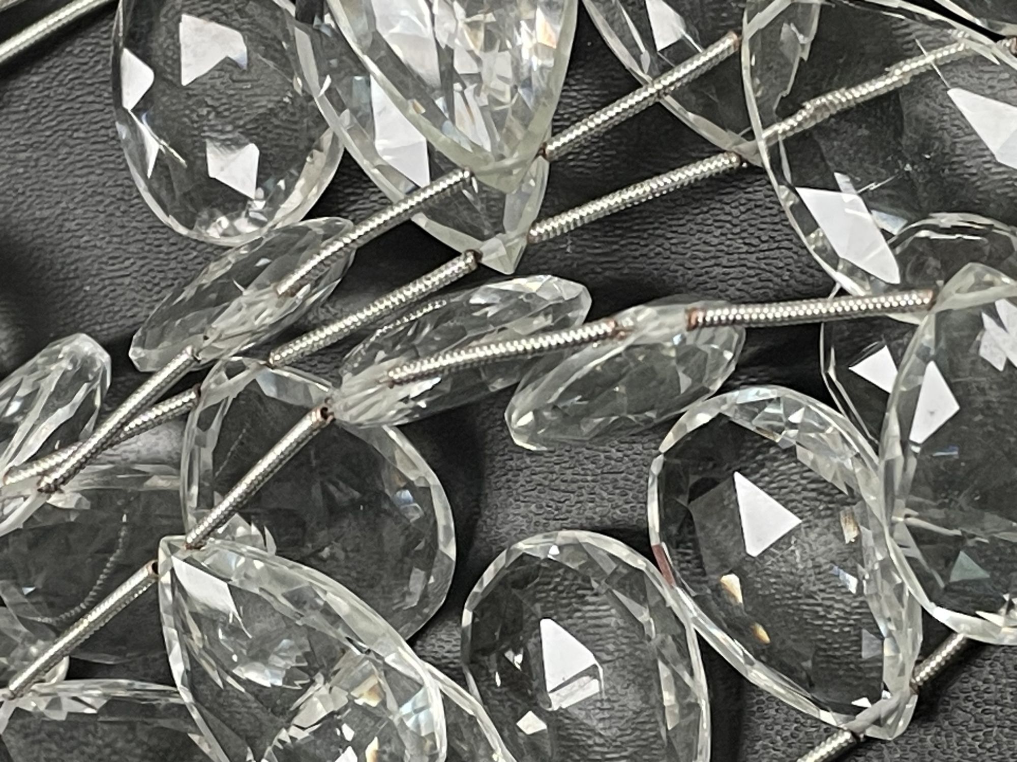 Crystal Quartz Pear Faceted