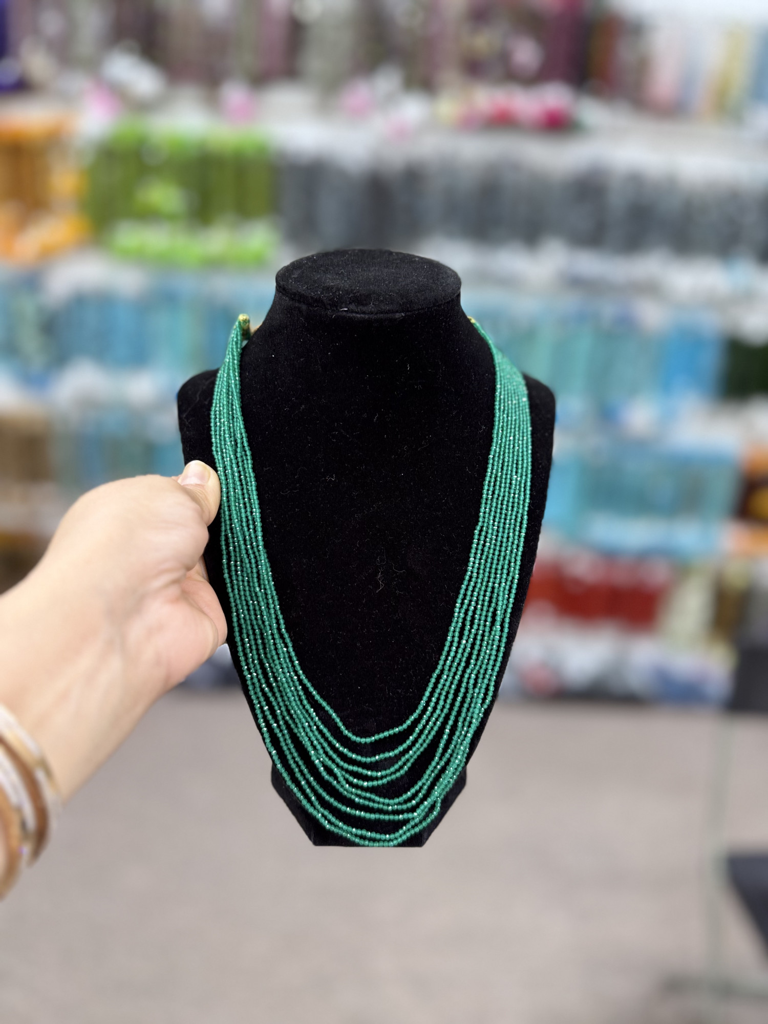 Green onyx necklace