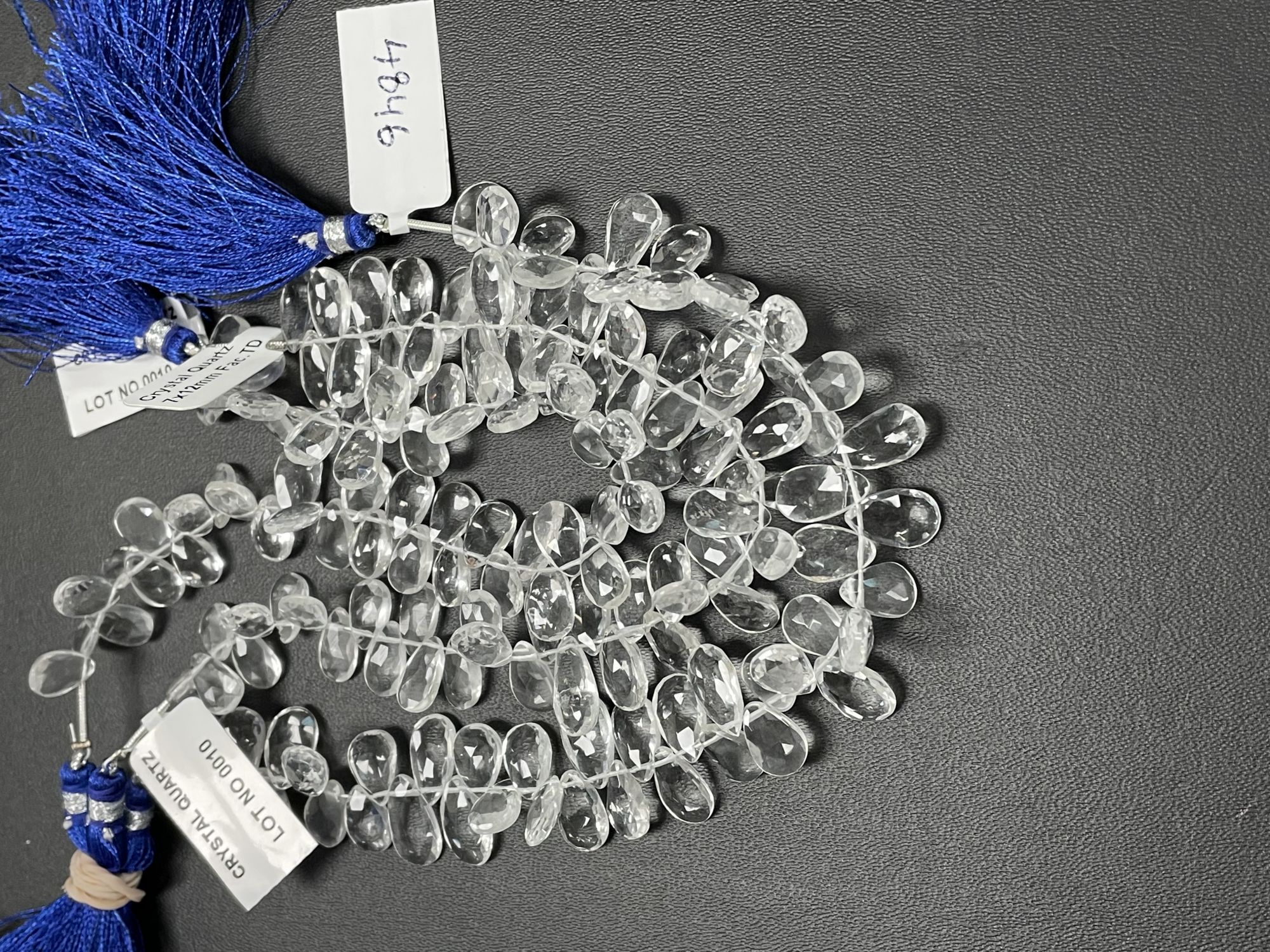 Crystal Quartz Pear Faceted