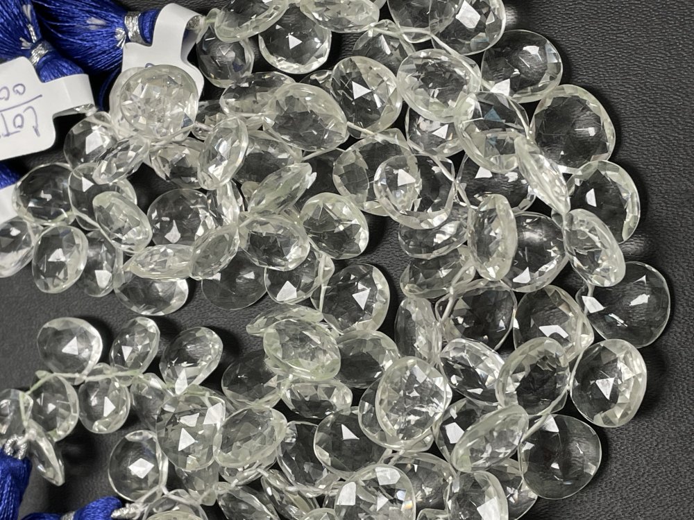 Crystal Quartz Heart Faceted