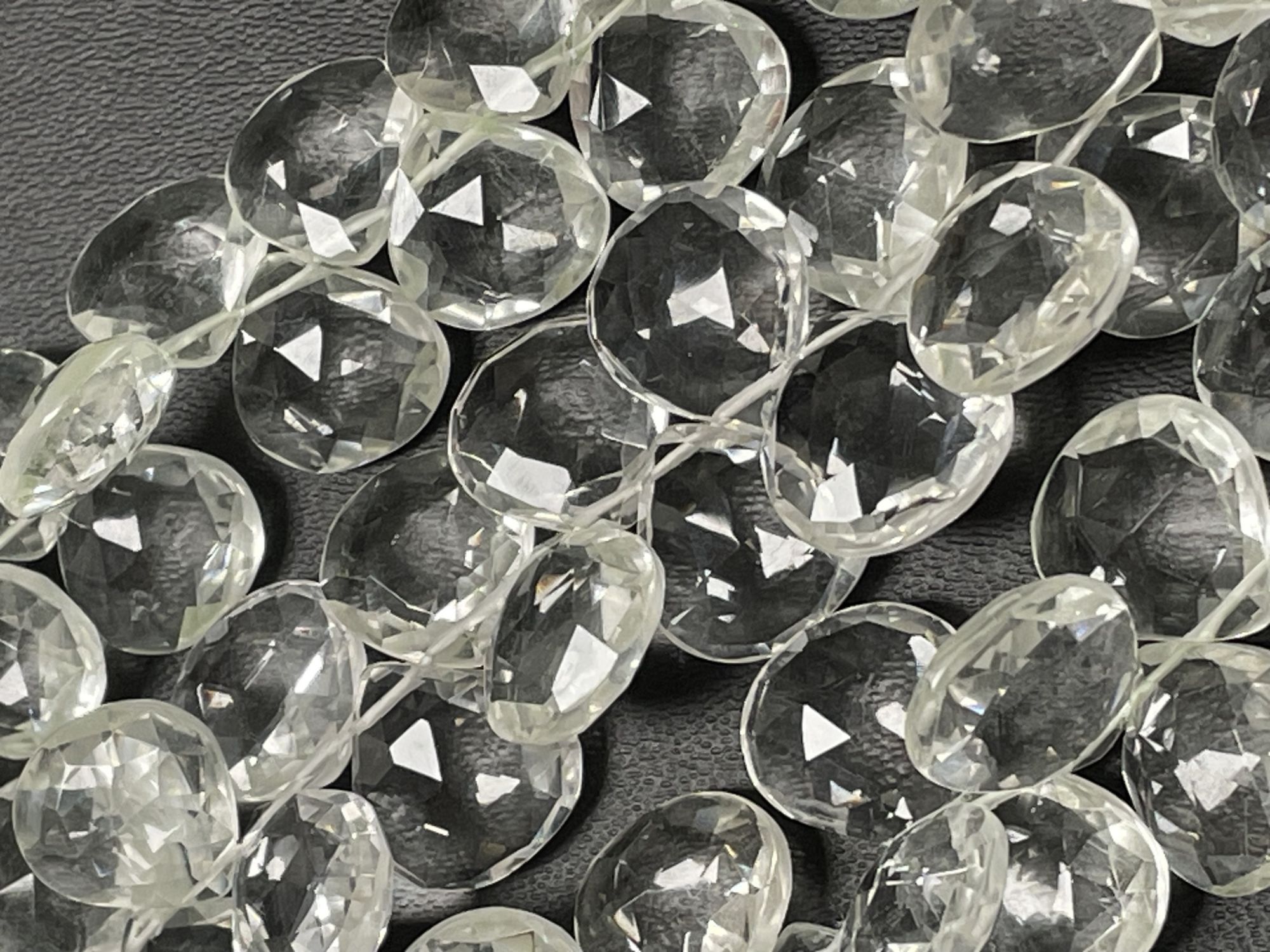 Crystal Quartz Heart Faceted