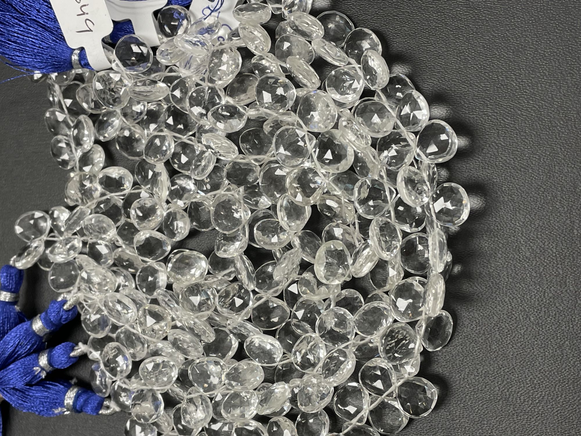 Crystal Quartz Heart Faceted