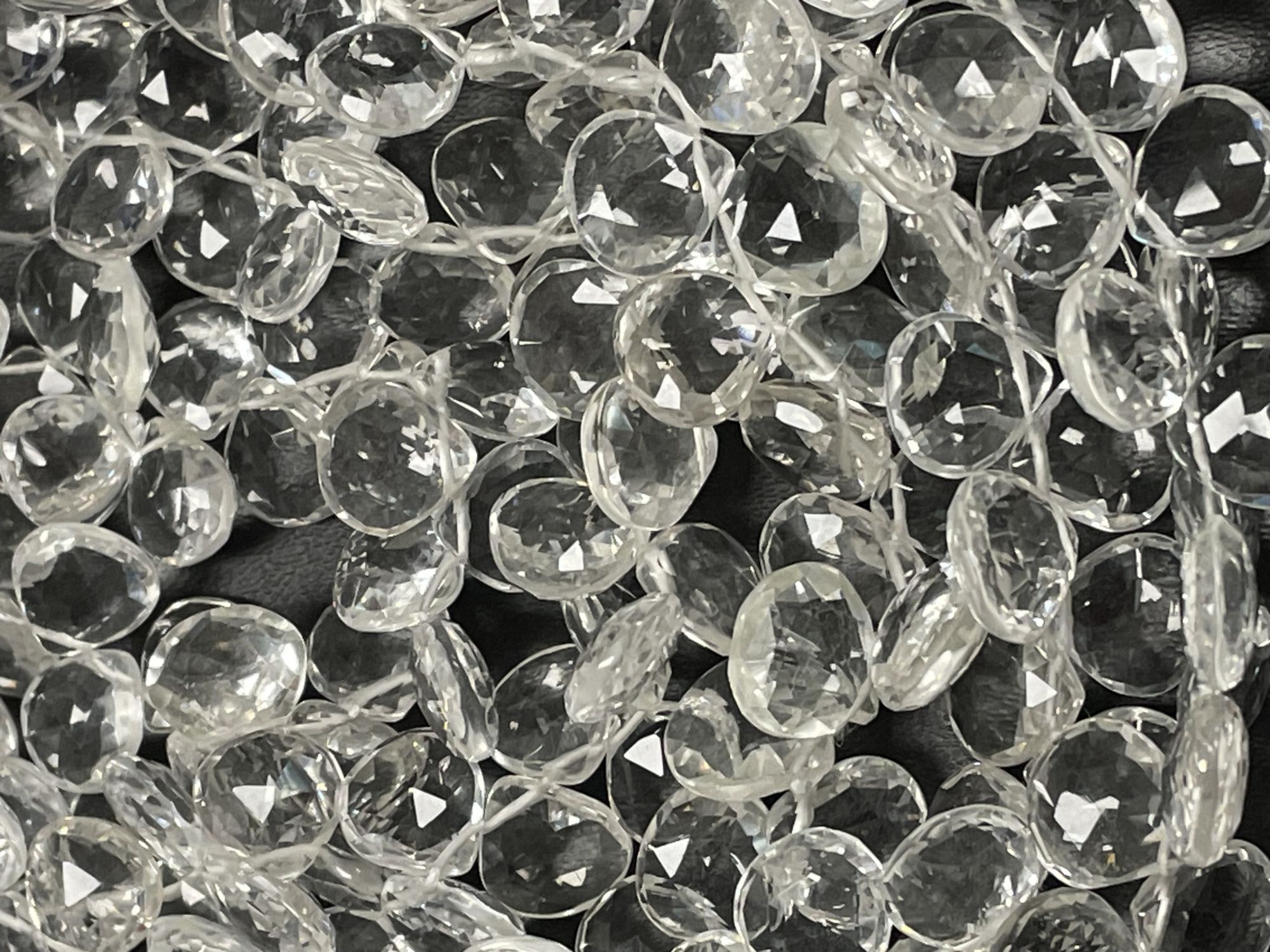 Crystal Quartz Heart Faceted