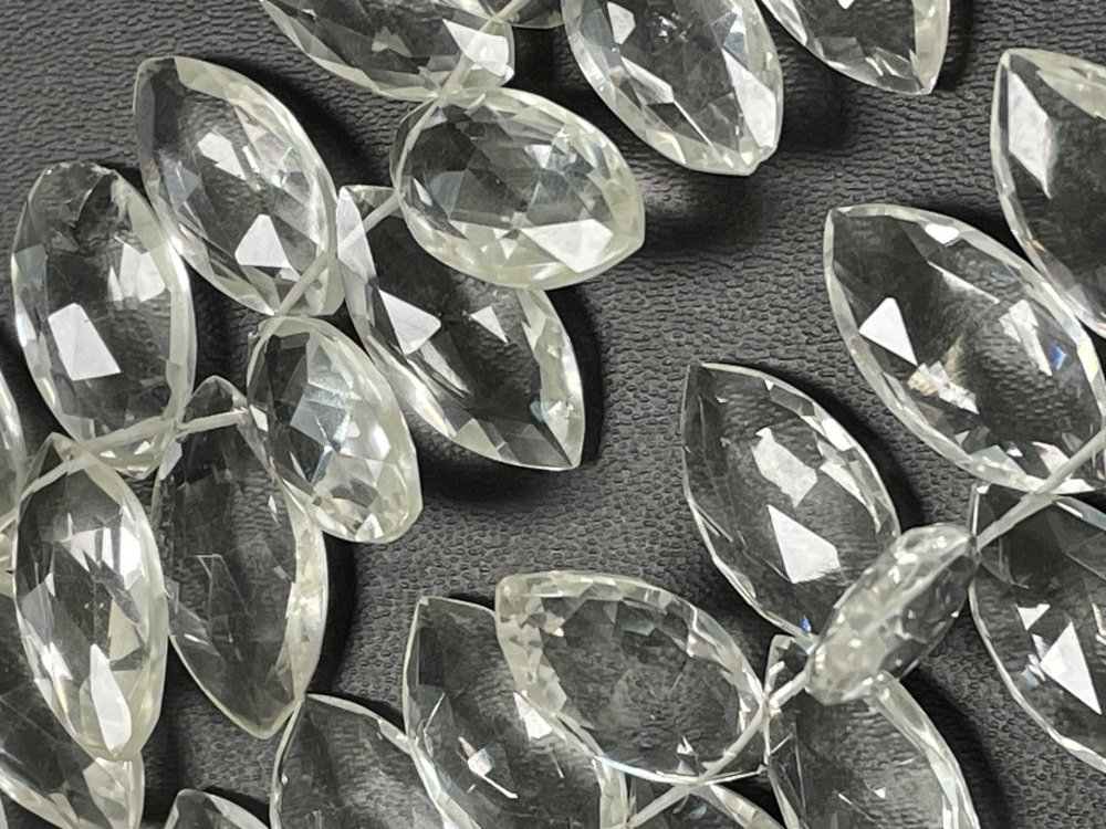 Crystal Quartz Marquise Faceted