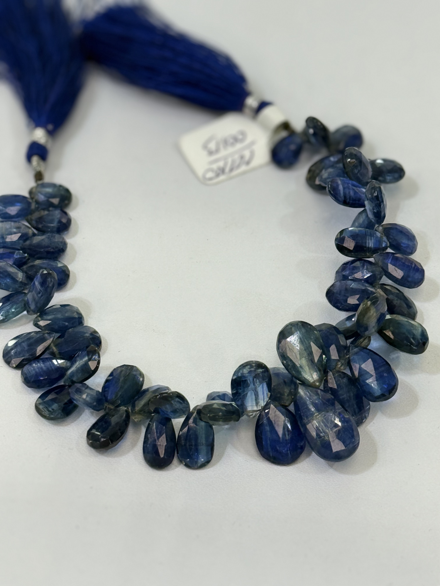 Blue Kyanite Long Pear Faceted