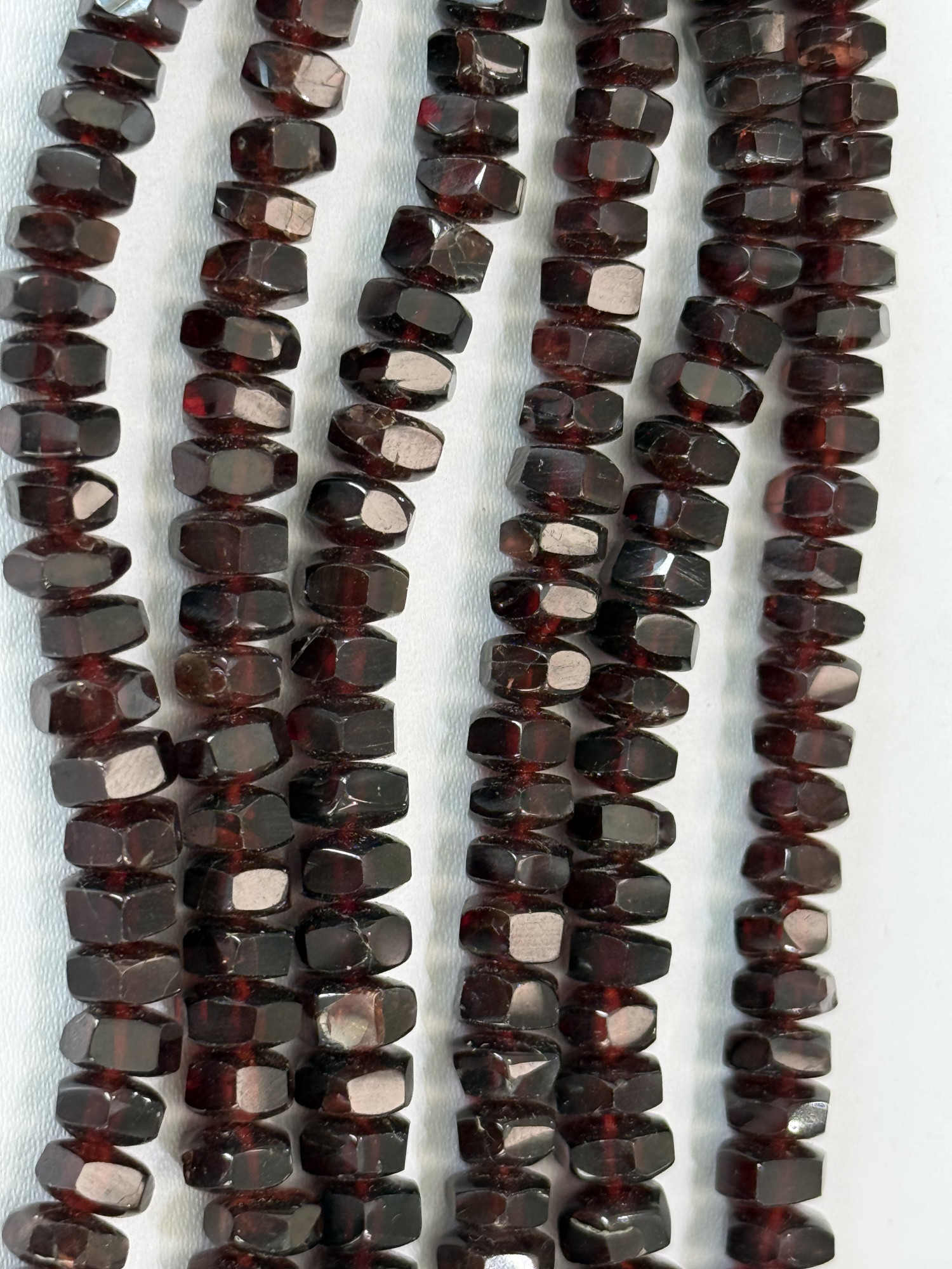 Red Garnet Bolt Faceted
