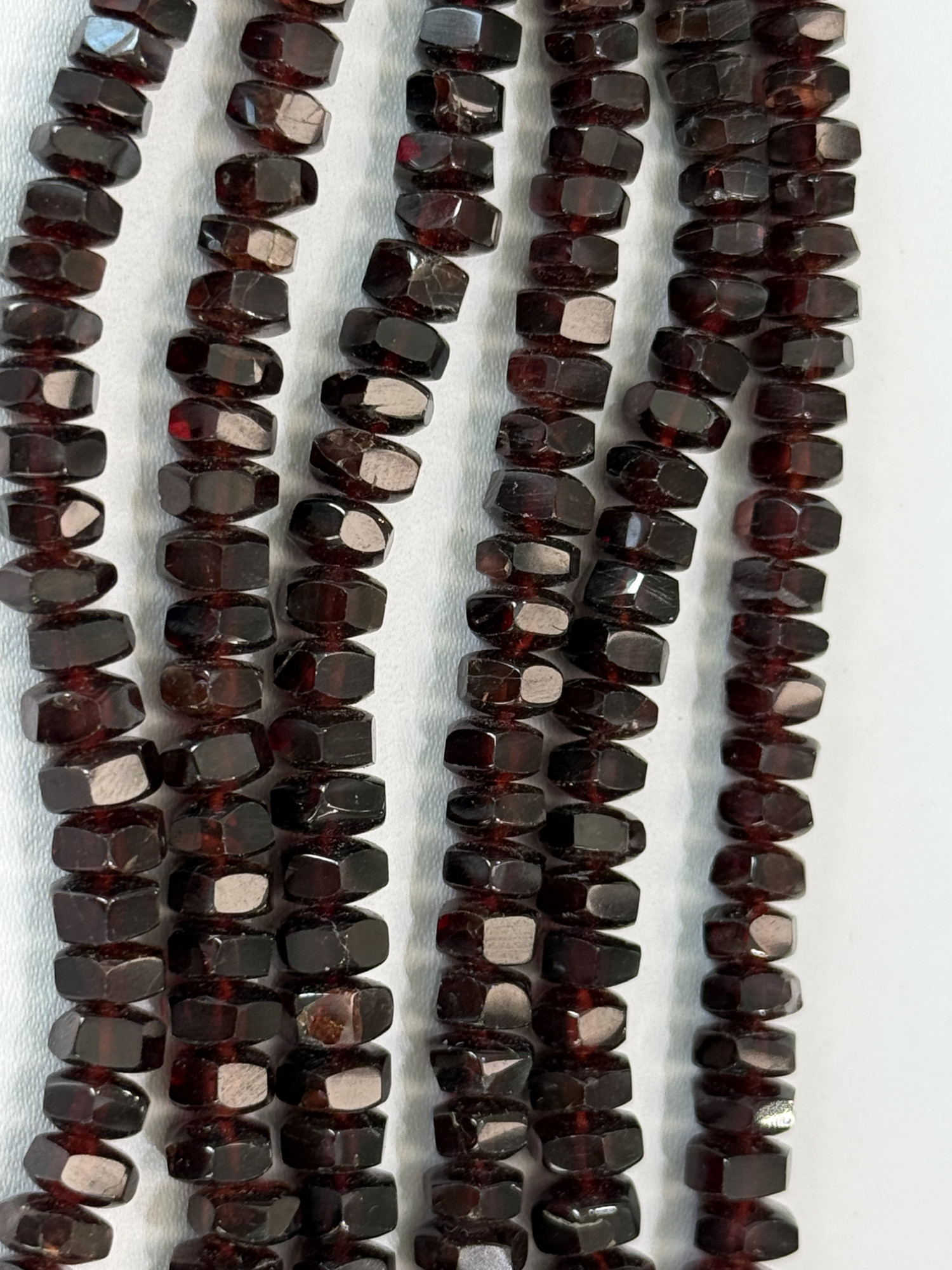 Red Garnet Bolt Faceted