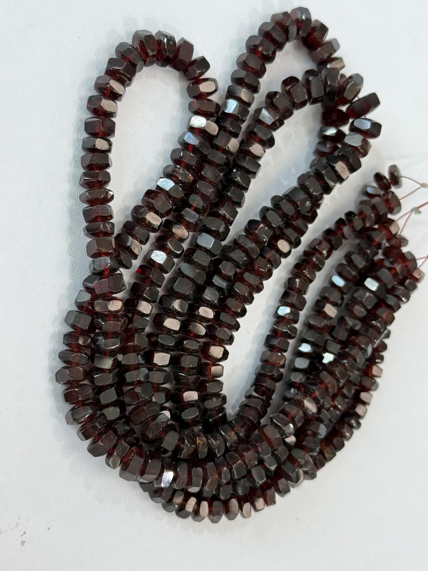 Red Garnet Bolt Faceted