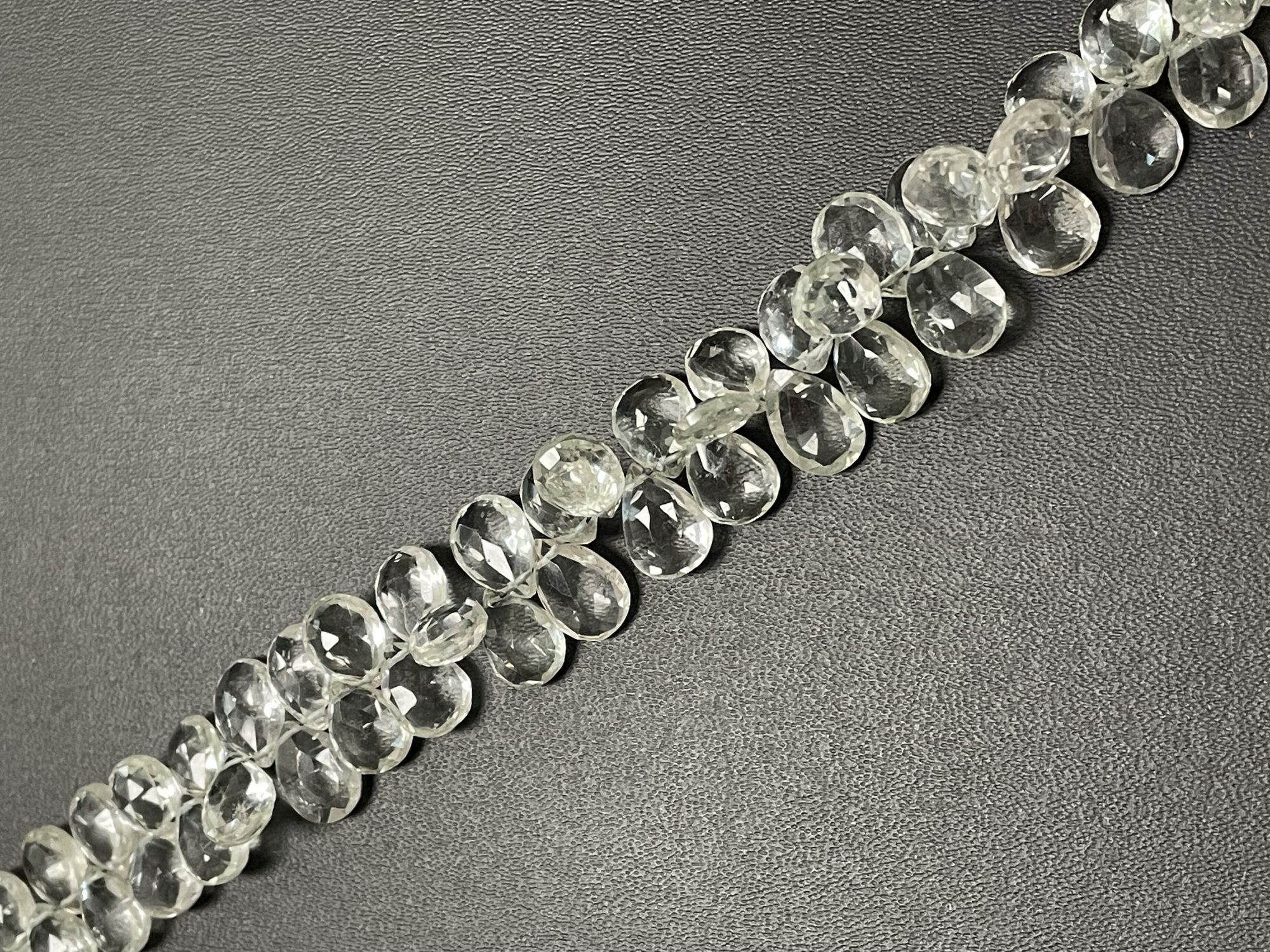 Green Amethyst Pear Faceted