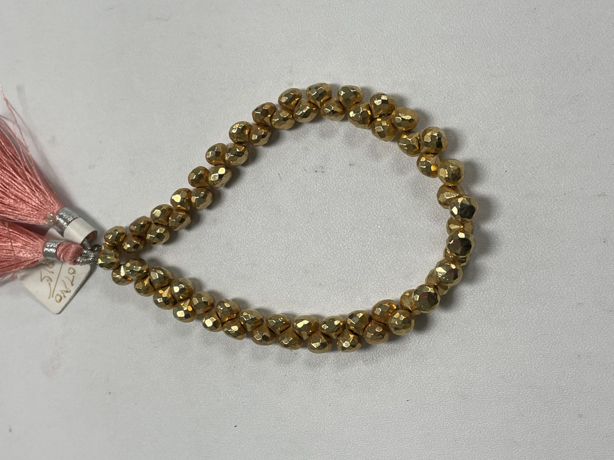 Golden Pyrite Onion Faceted