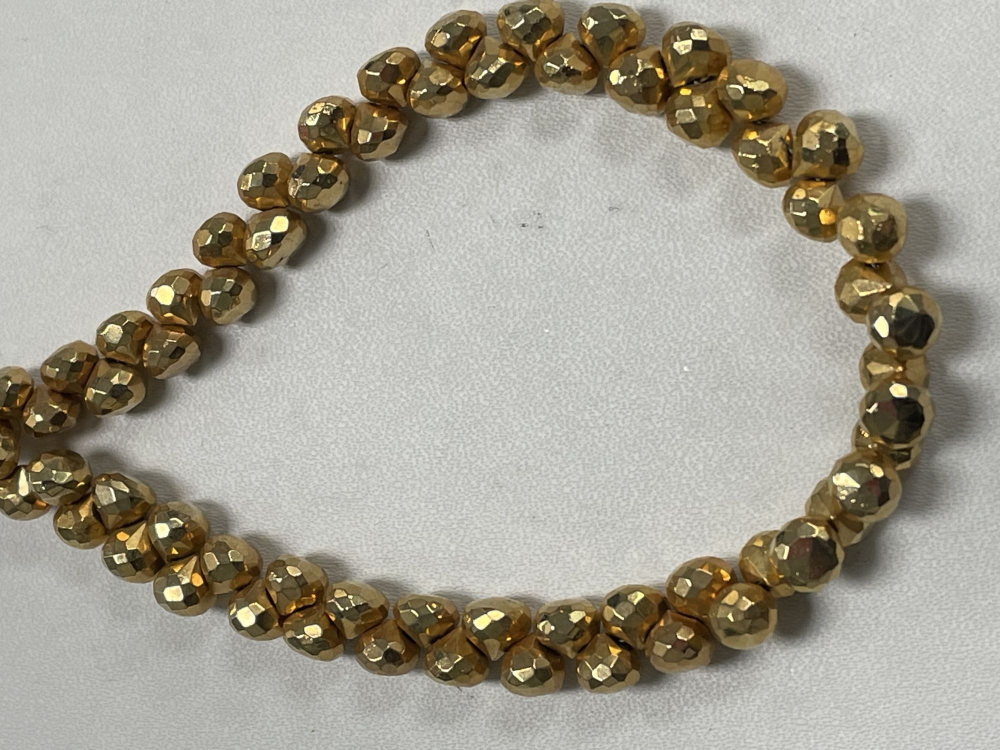 Golden Pyrite Onion Faceted