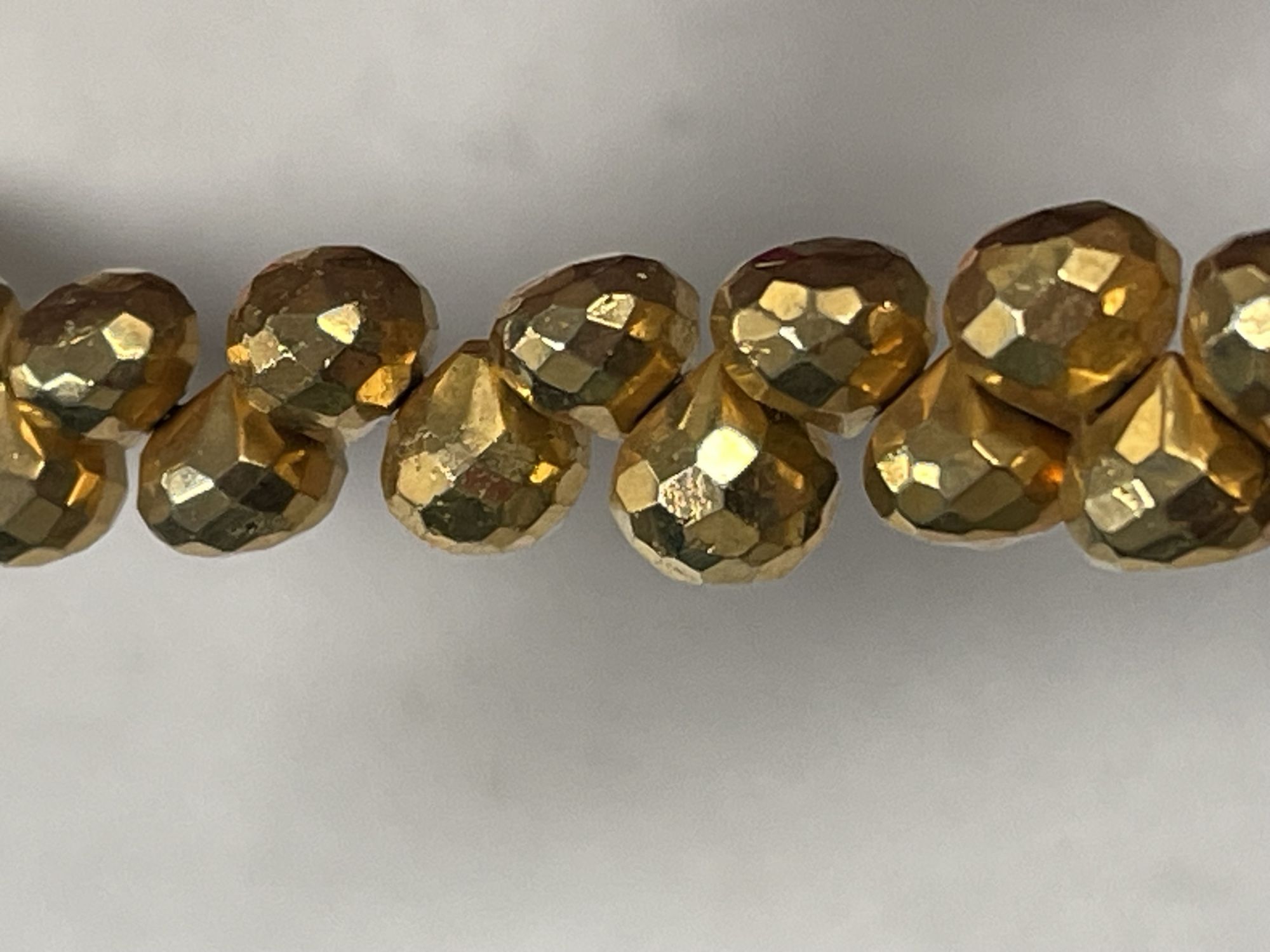 Golden Pyrite Onion Faceted