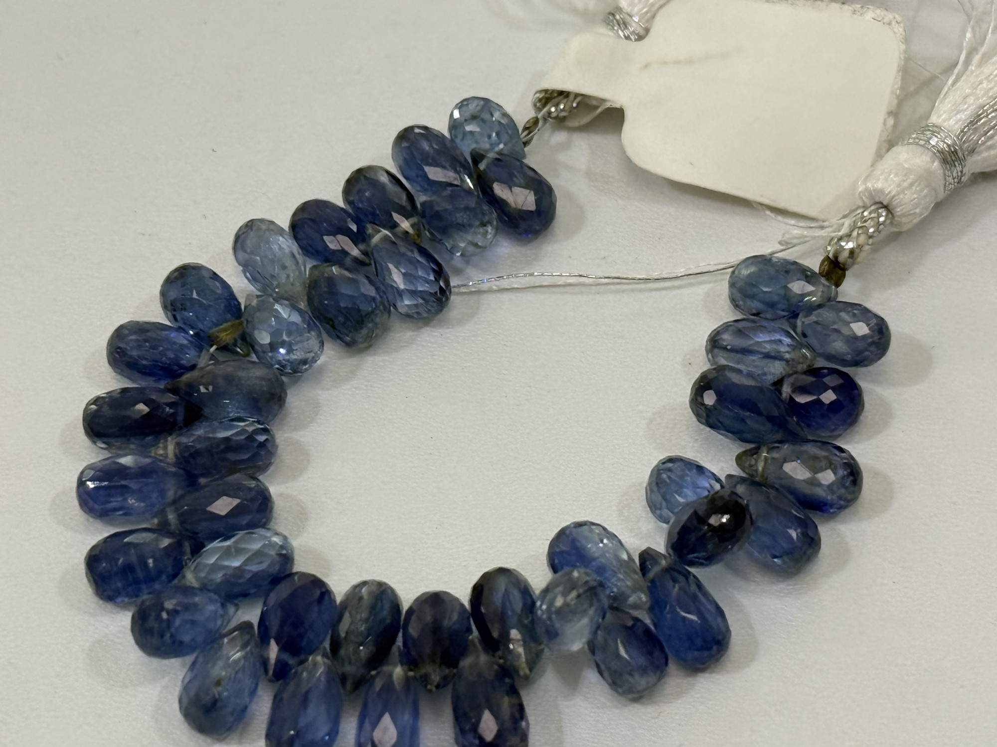 Blue Kyanite Drop Faceted