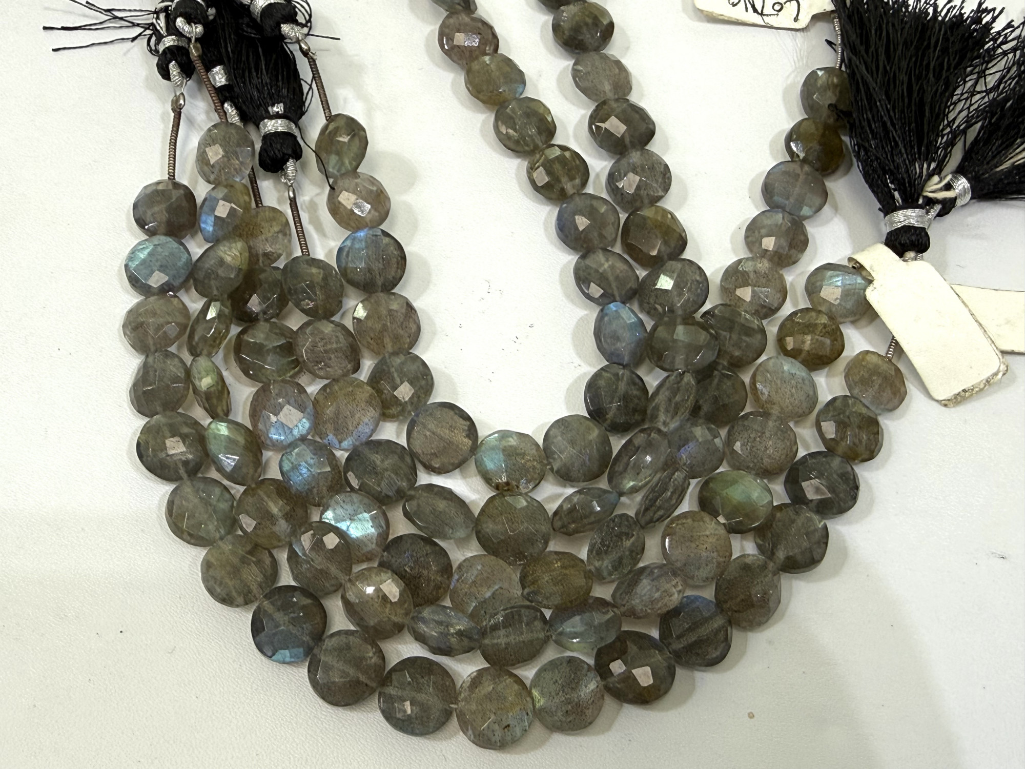 Labradorite Coin Faceted