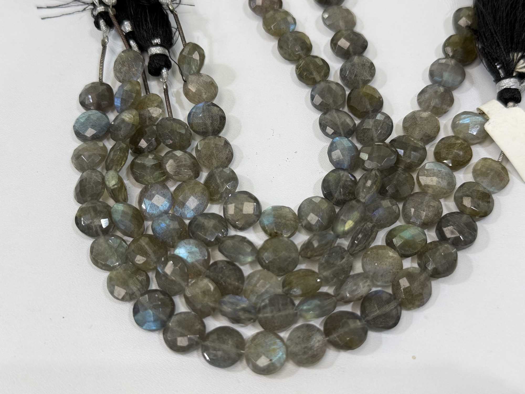 Labradorite Coin Faceted