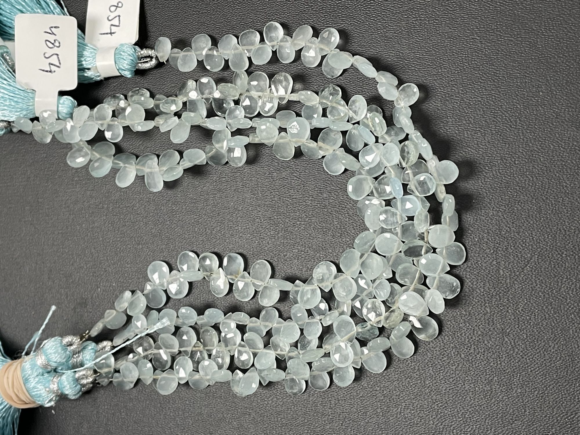 Aquamarine Pear Faceted