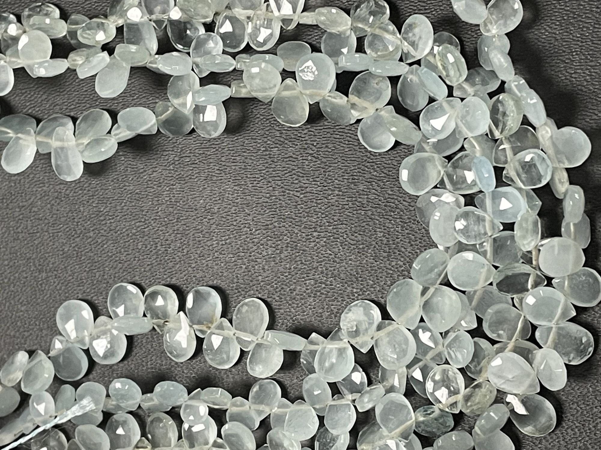 Aquamarine Pear Faceted