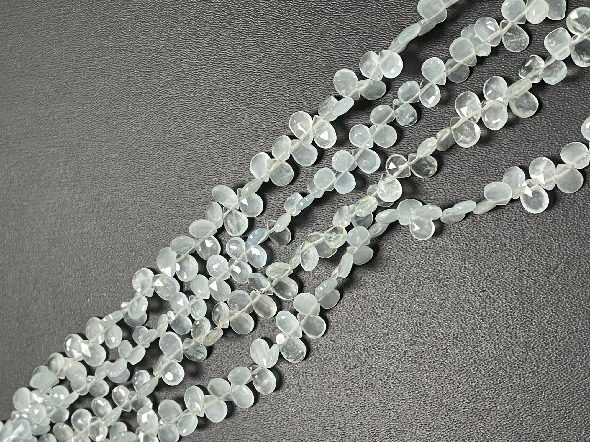 Aquamarine Pear Faceted