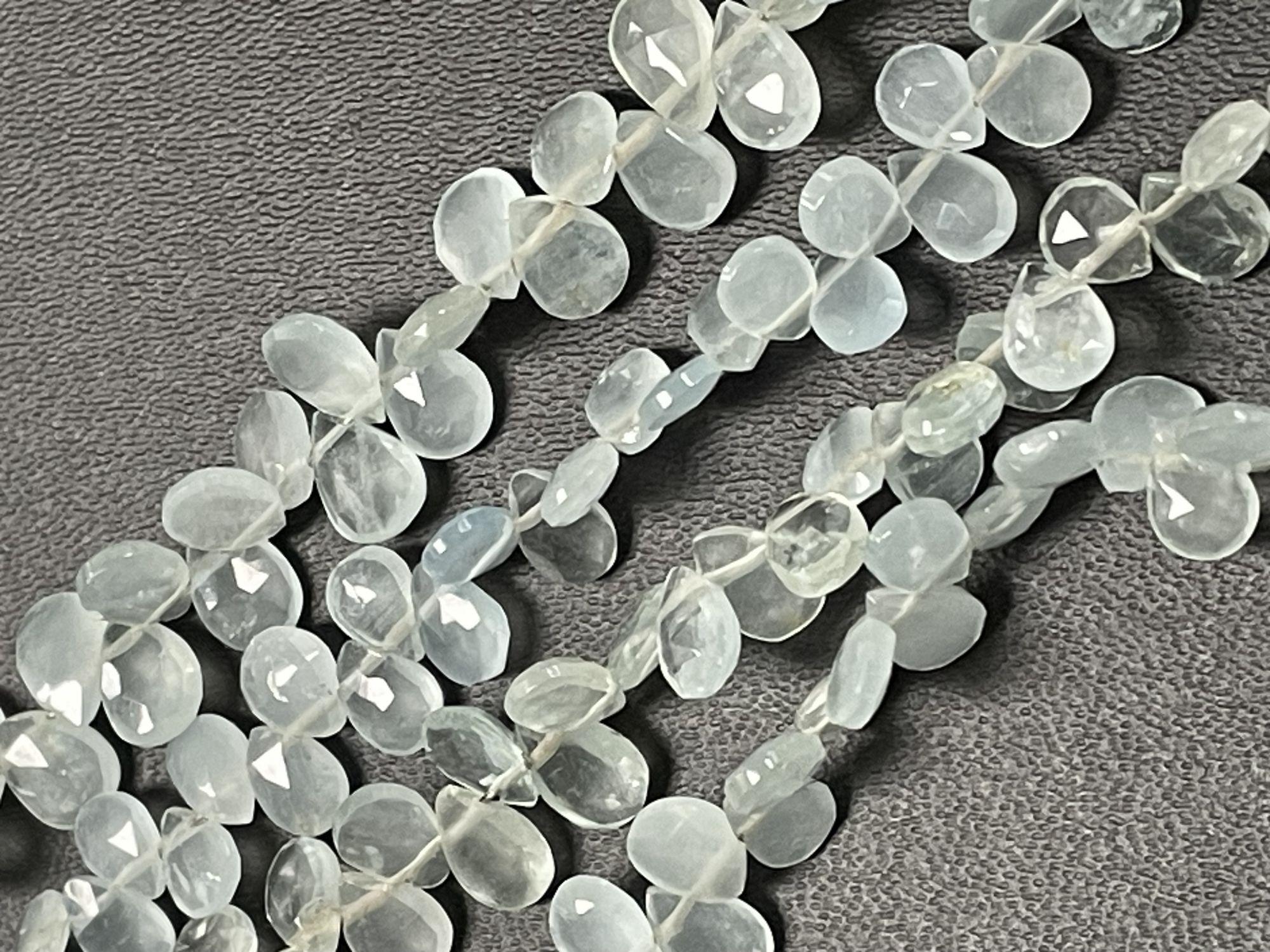 Aquamarine Pear Faceted