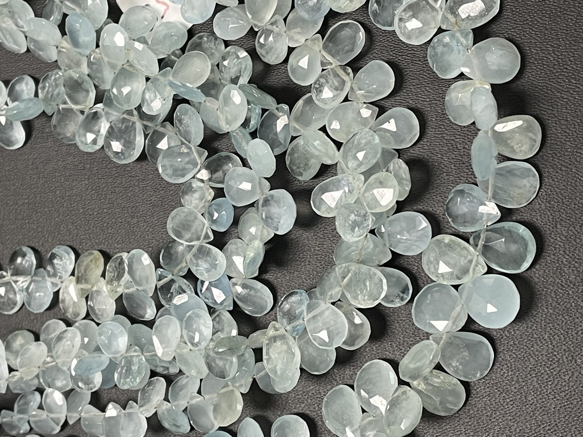 Aquamarine Pear Faceted