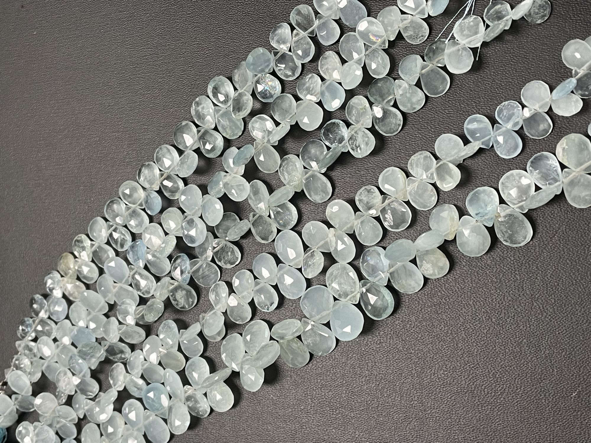 Aquamarine Pear Faceted