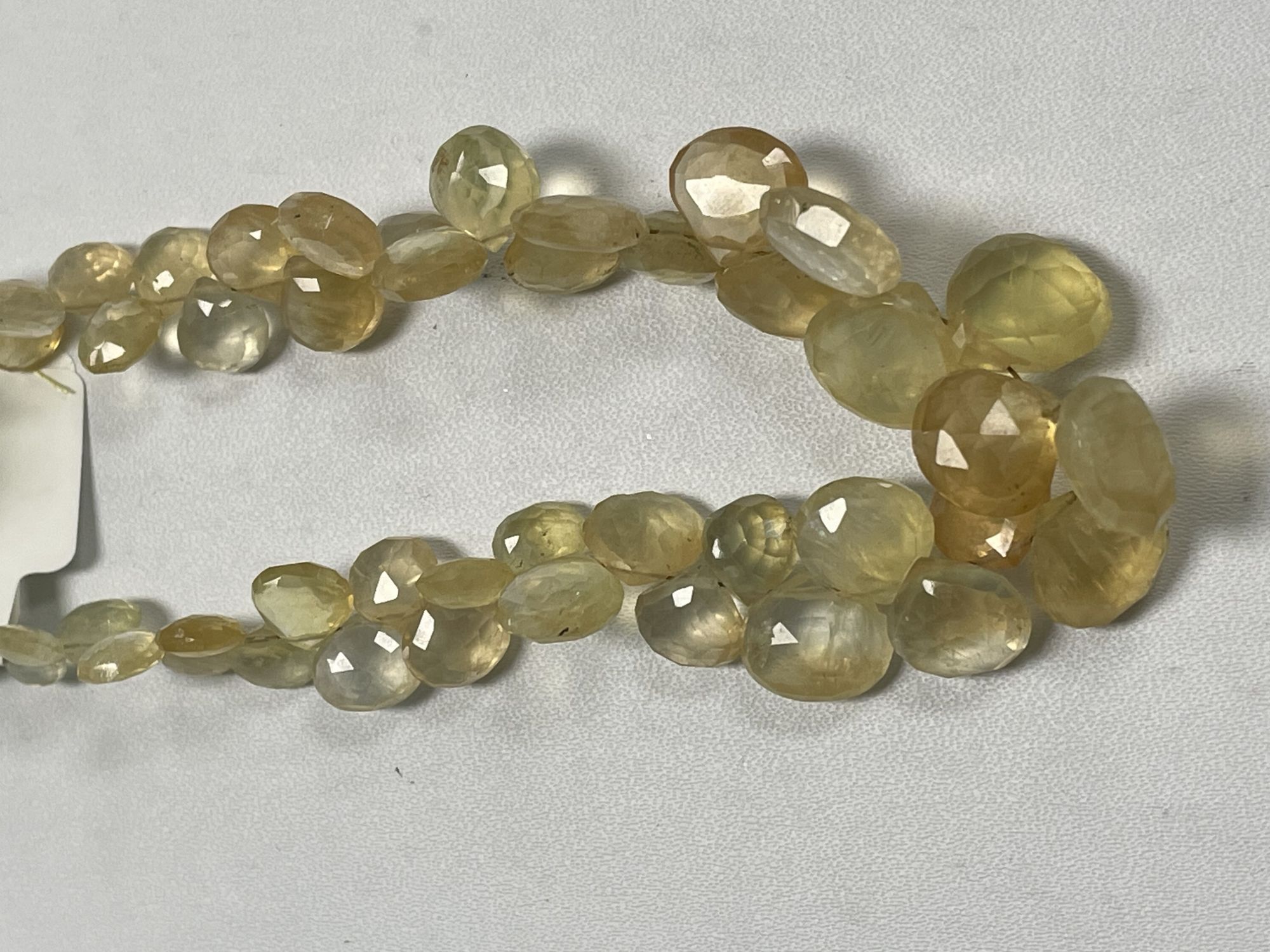 Yellow Aquamarine Heart Faceted