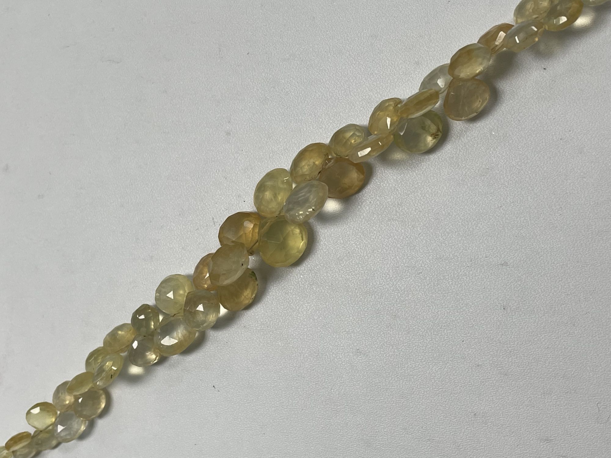 Yellow Aquamarine Heart Faceted