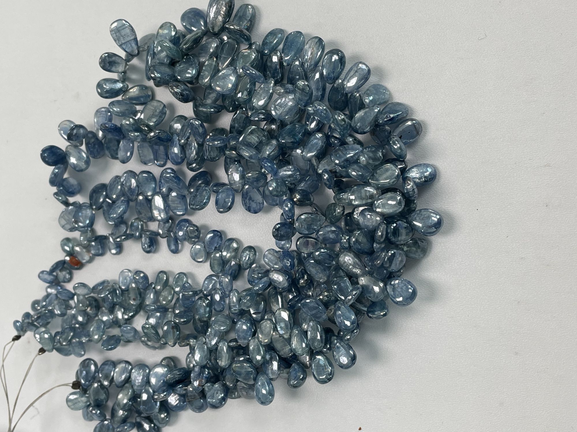 Coated Blue Kyanite Pear Smooth