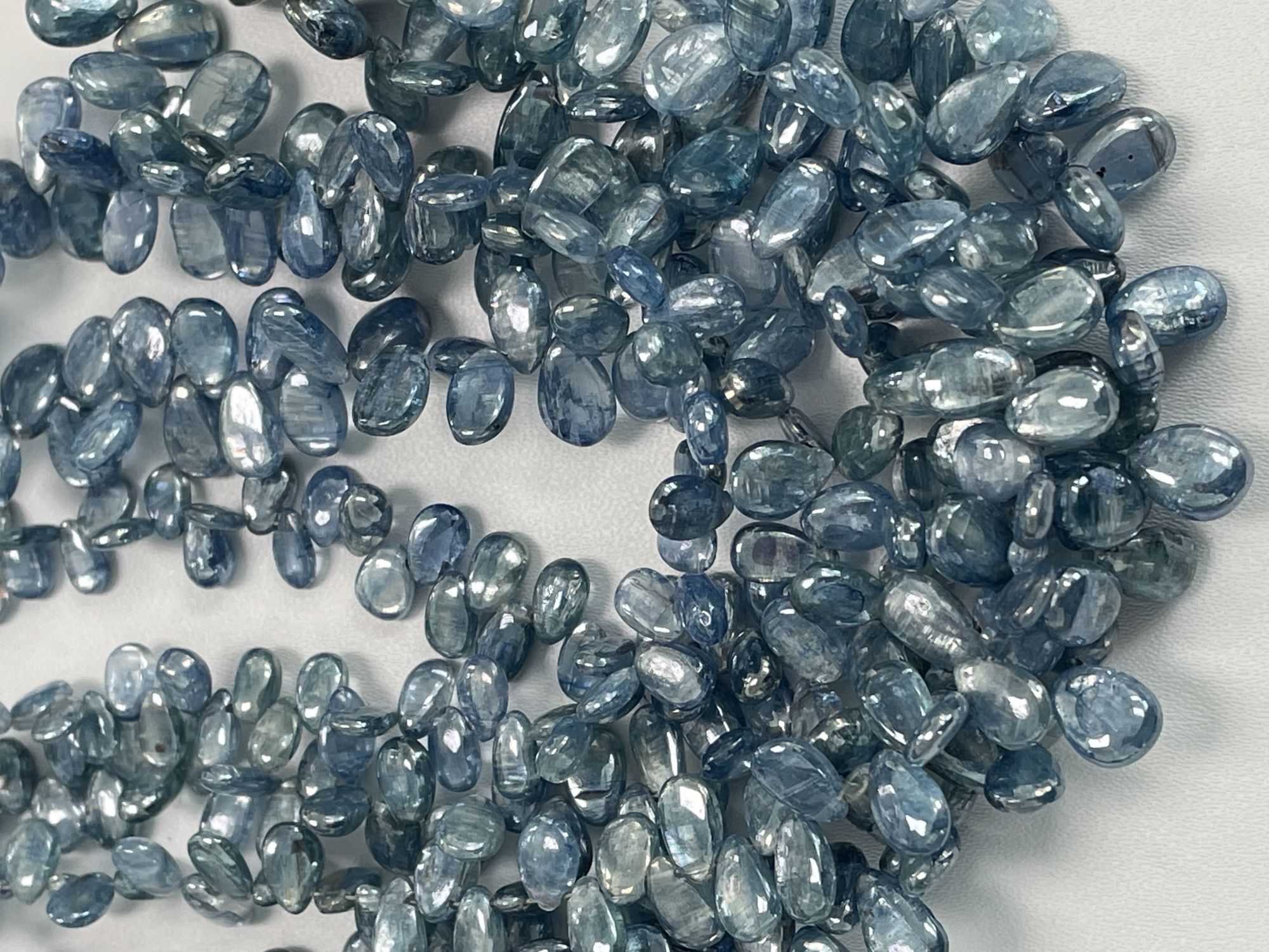 Coated Blue Kyanite Pear Smooth
