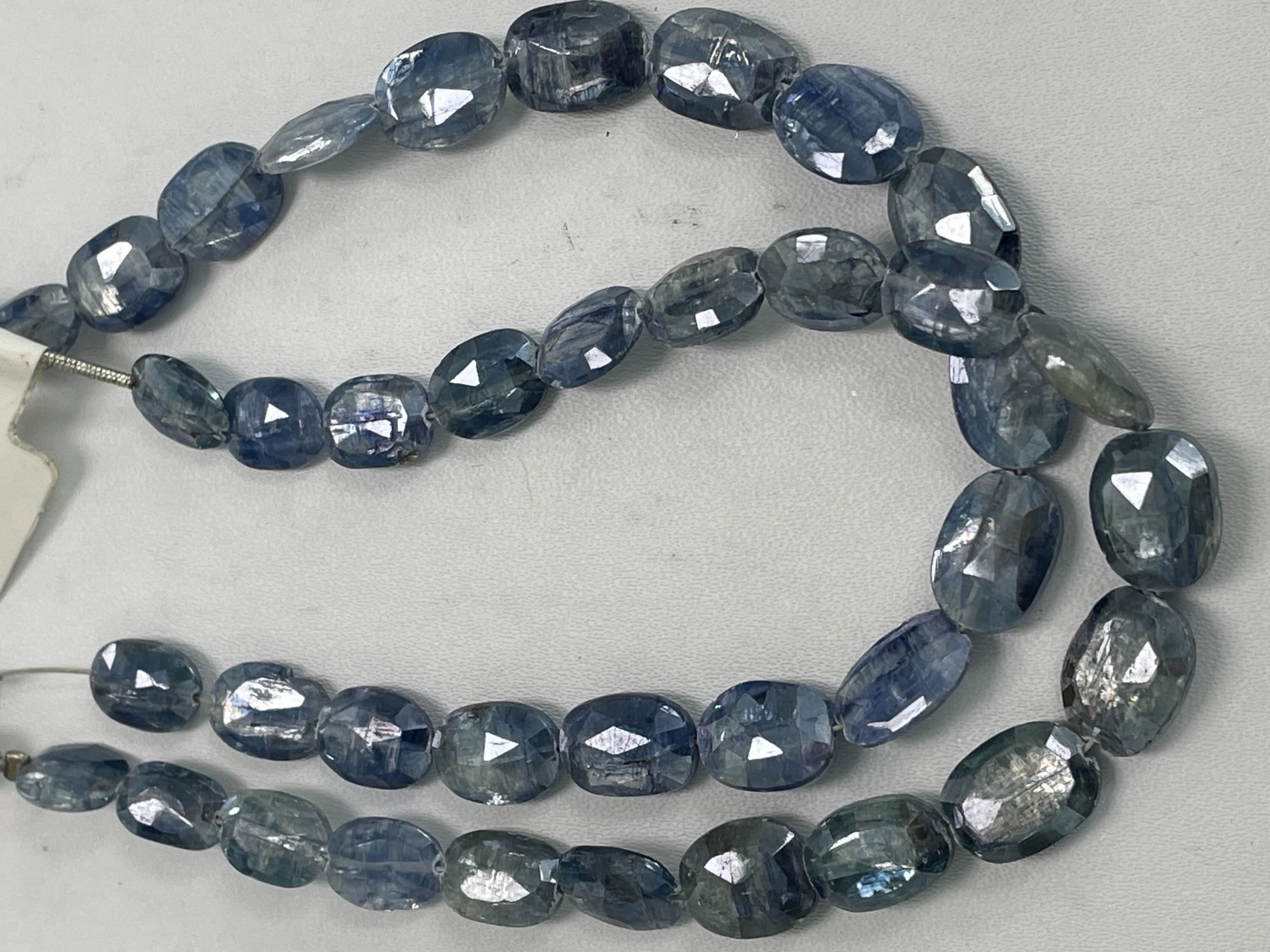 Coated Blue Kyanite Oval Faceted
