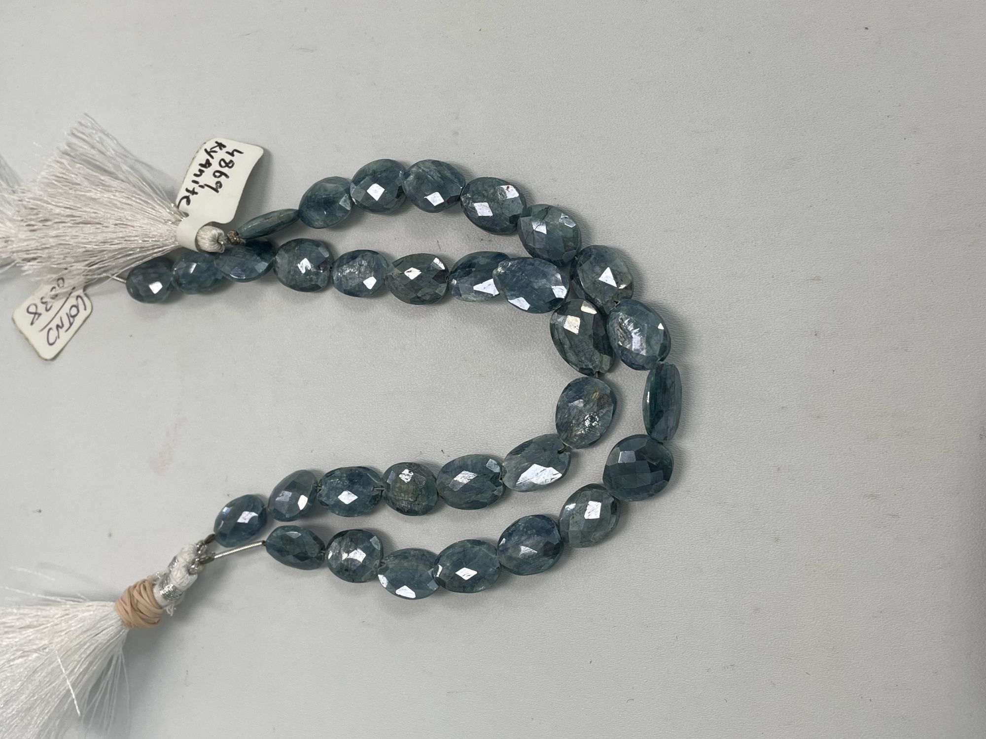 Coated Blue Kyanite Oval Faceted