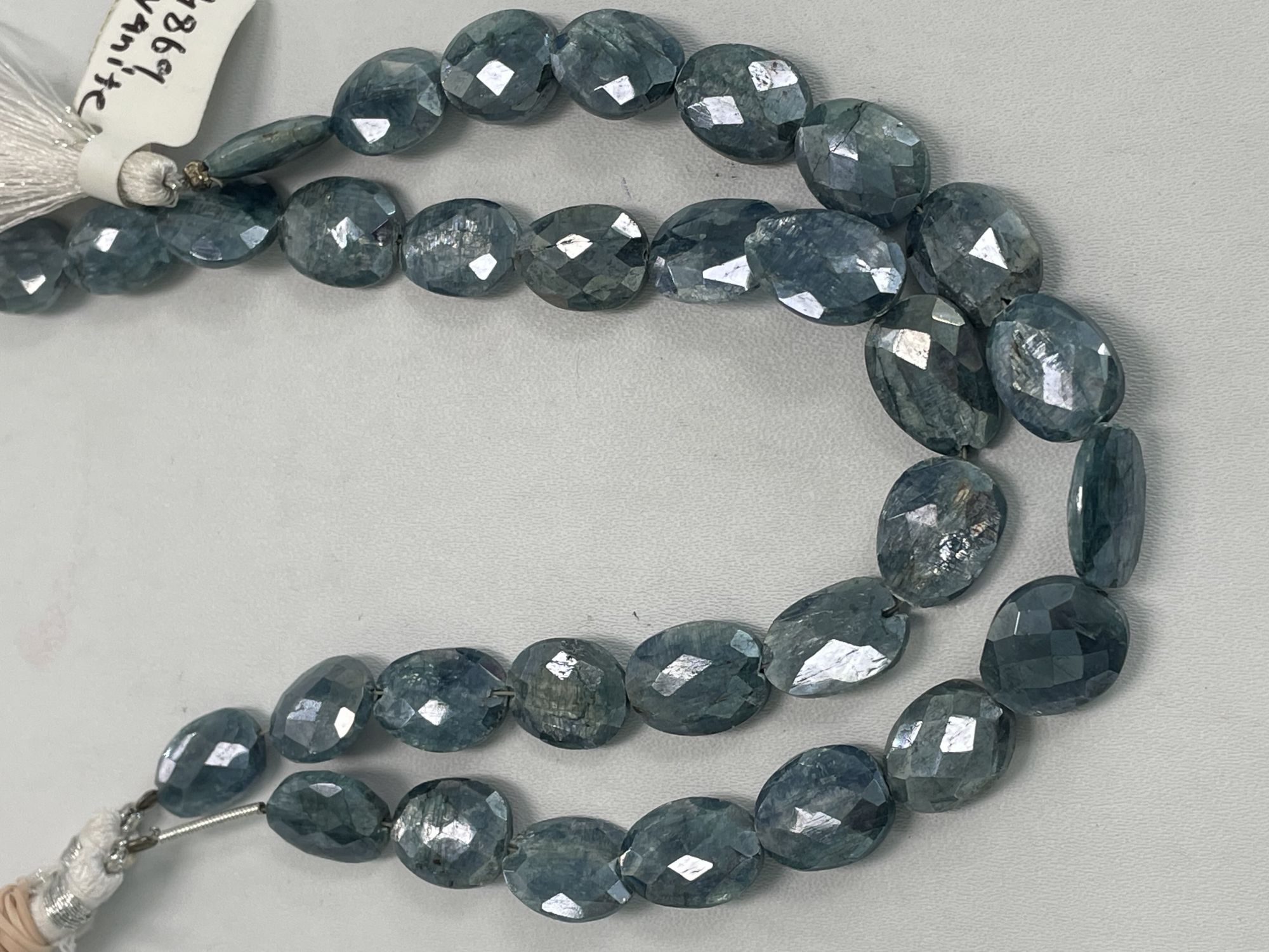 Coated Blue Kyanite Oval Faceted