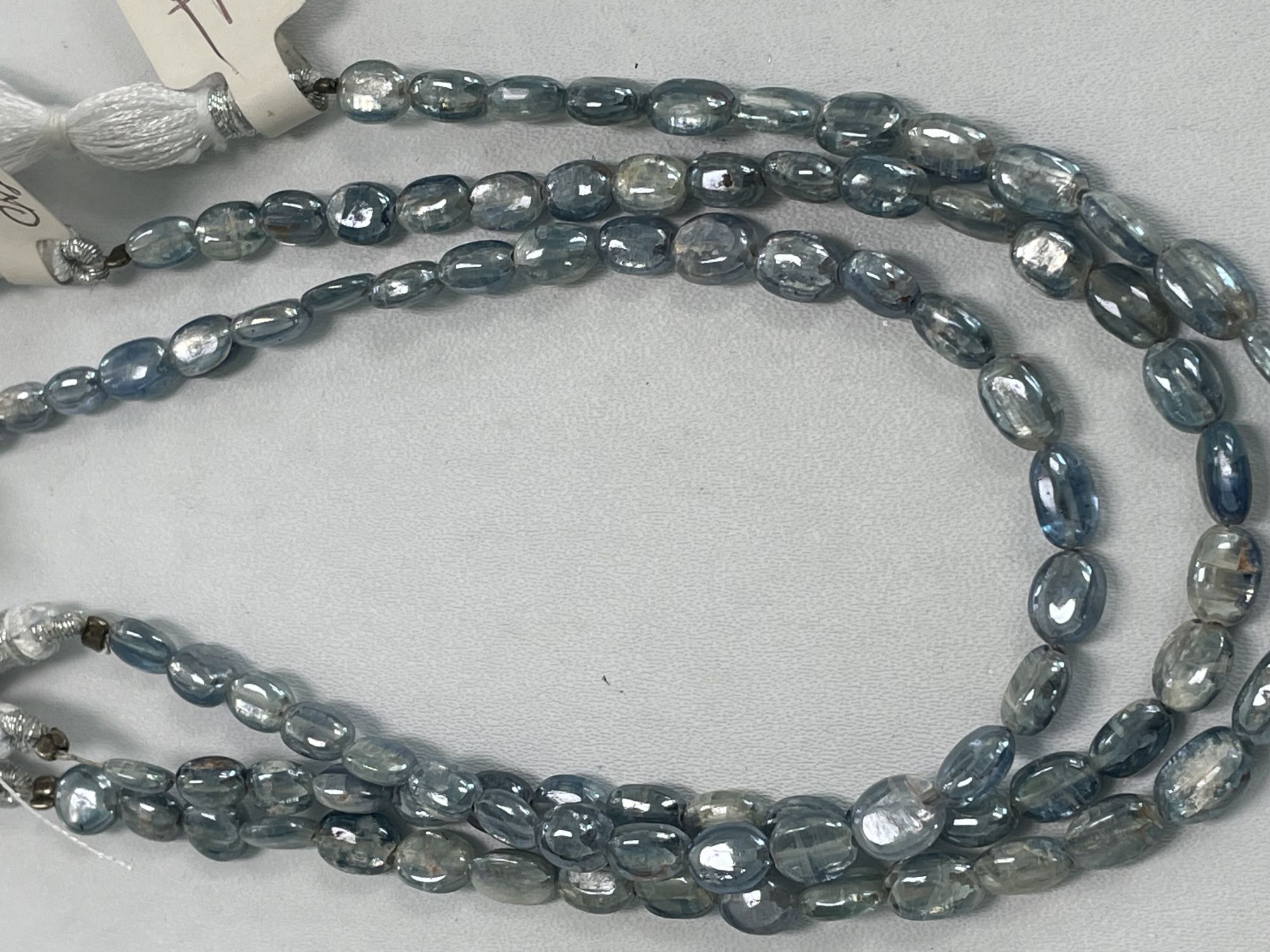 Coated Blue Kyannite Oval Smooth