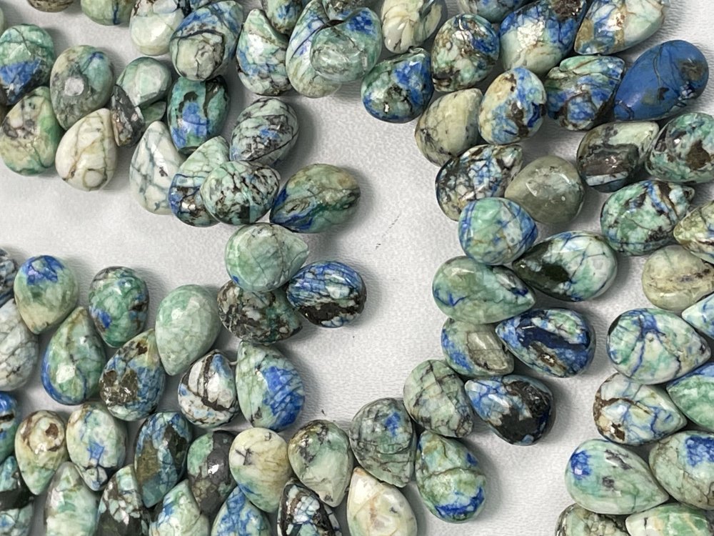 Azurite Pear Faceted