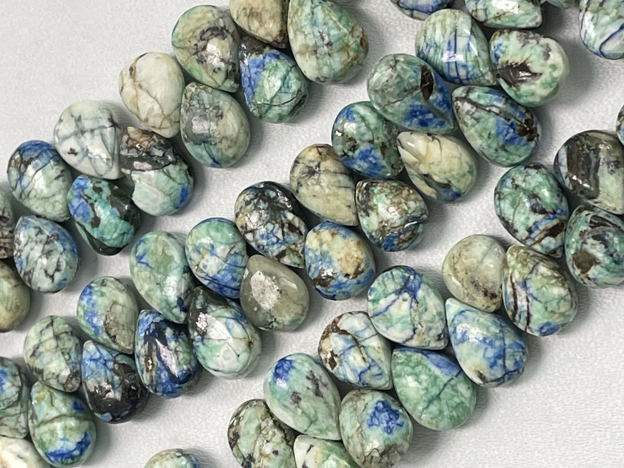 Azurite Pear Faceted