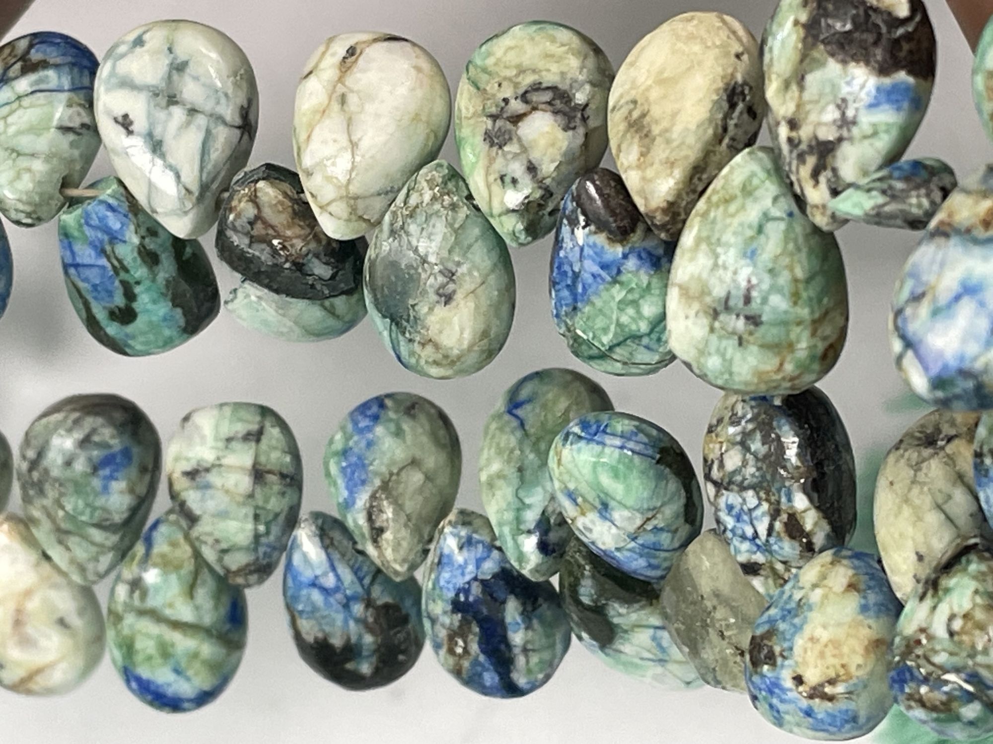 Azurite Pear Faceted