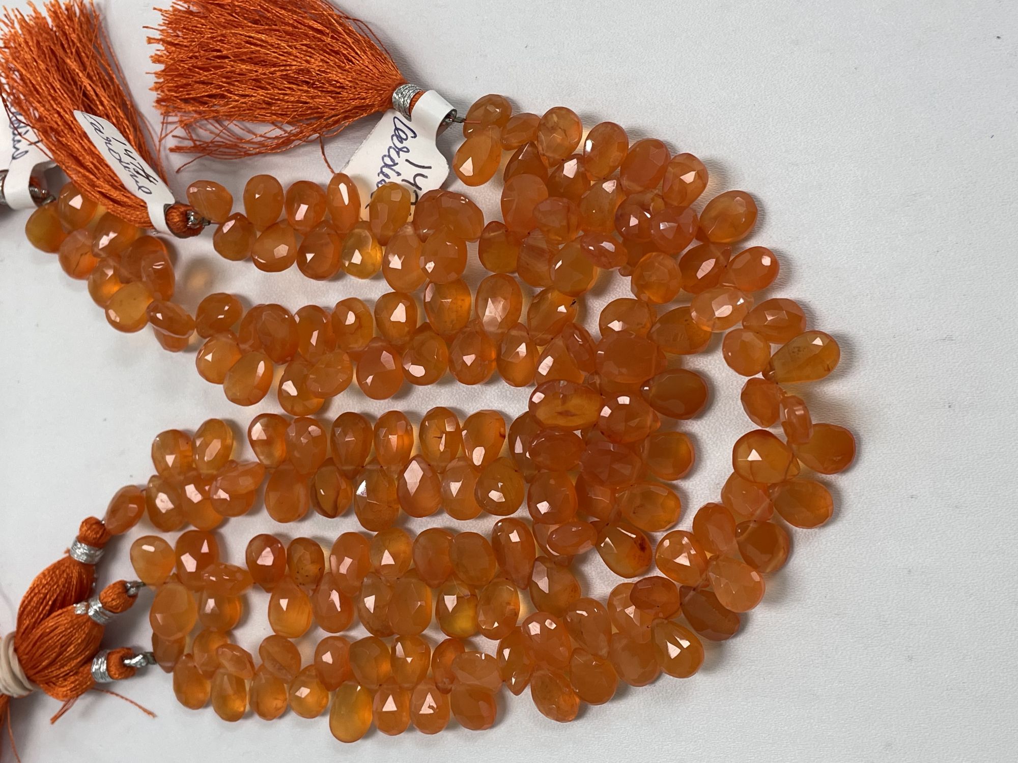 Carnelian Pear Faceted