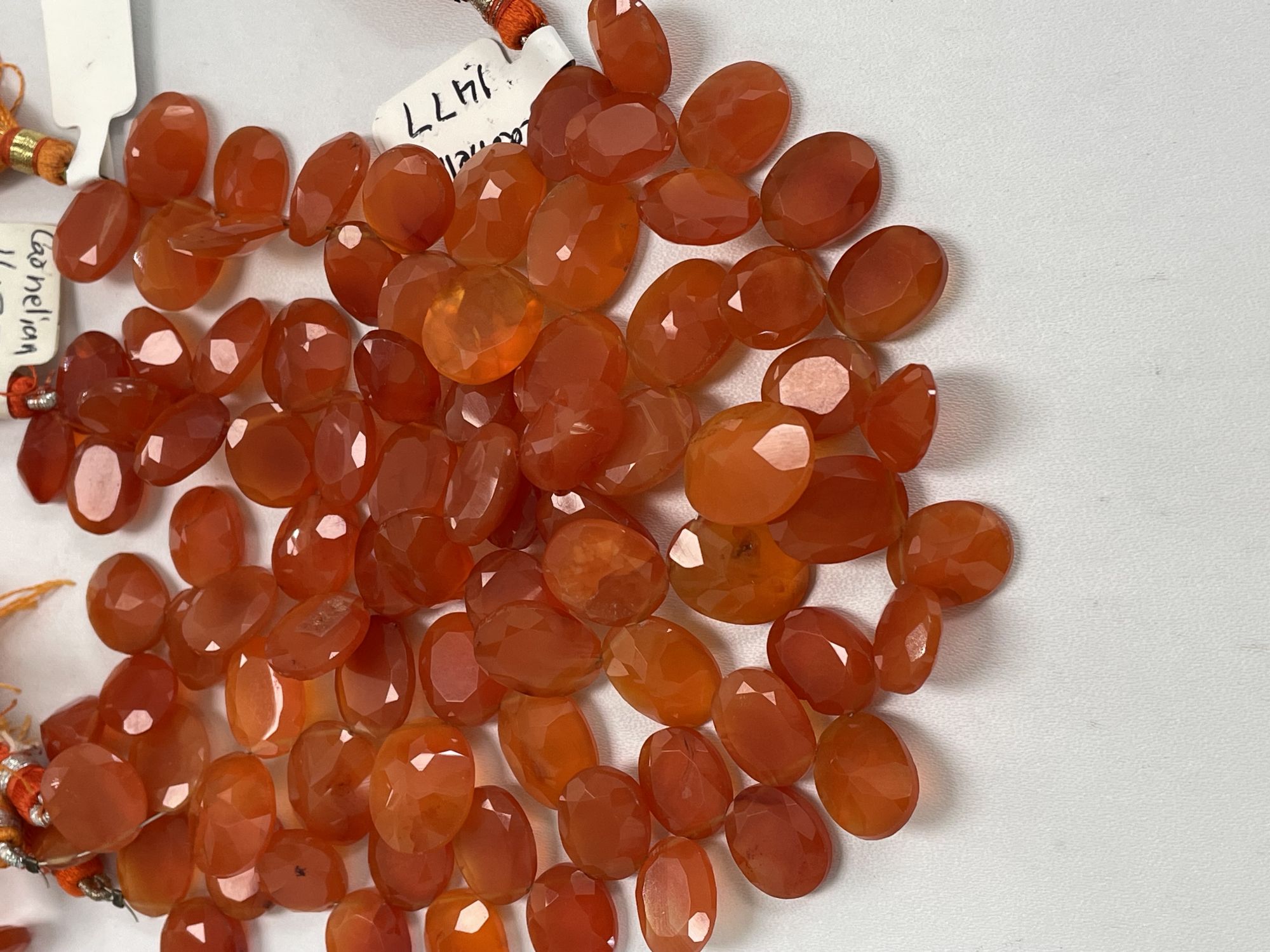 Carnelian Oval Faceted
