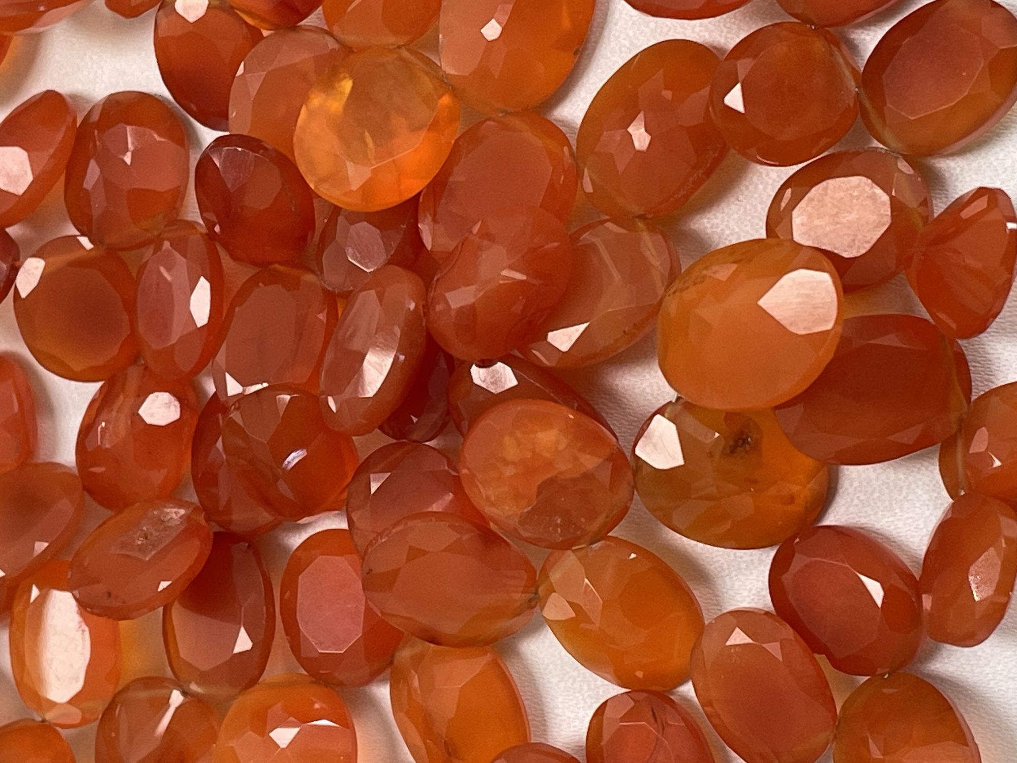 Carnelian Oval Faceted