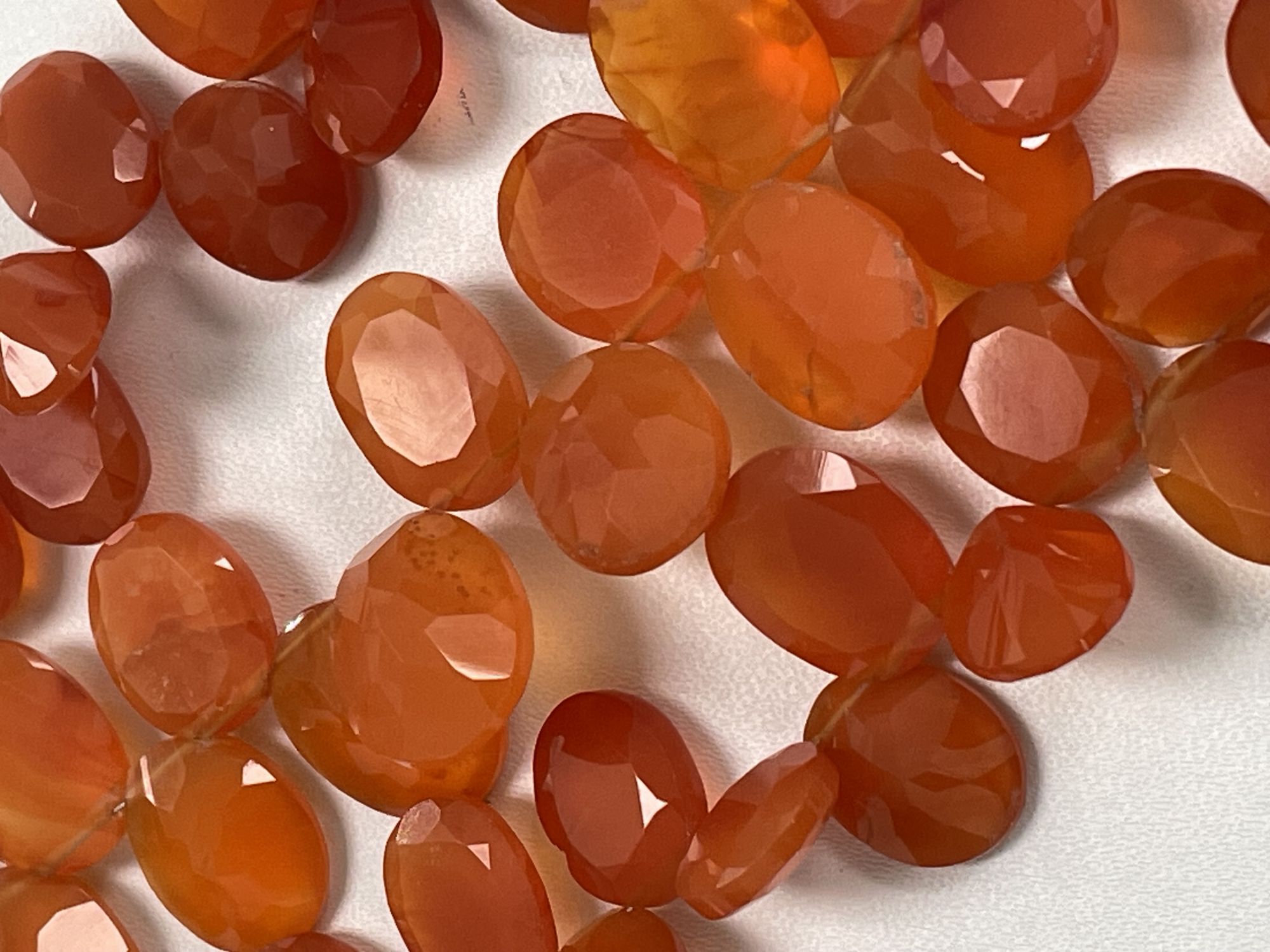 Carnelian Oval Faceted