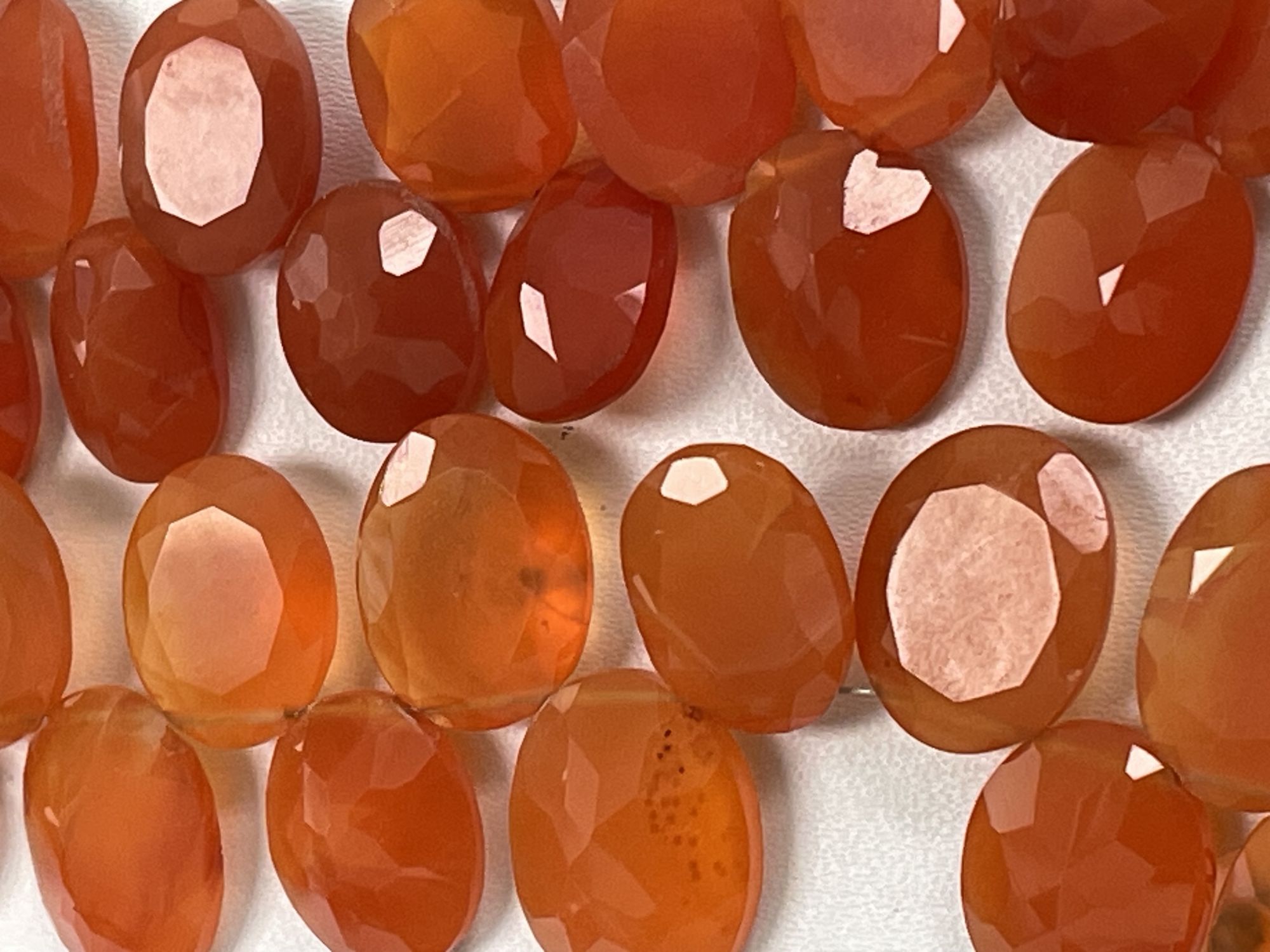 Carnelian Oval Faceted