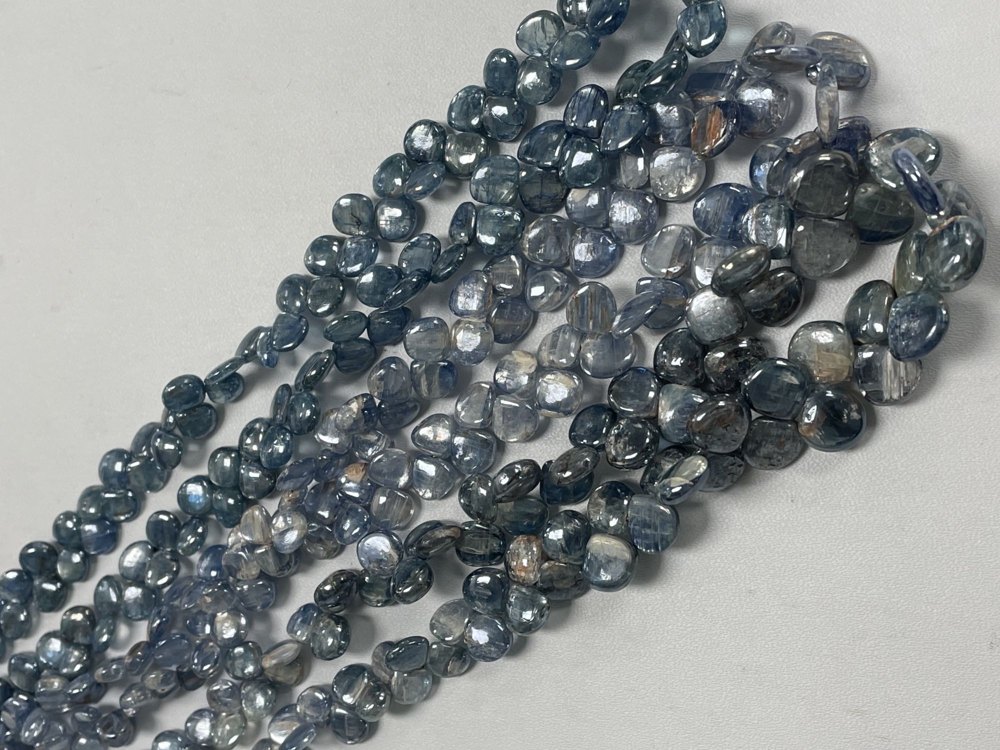 Coated Blue Kyanite Heart Smooth