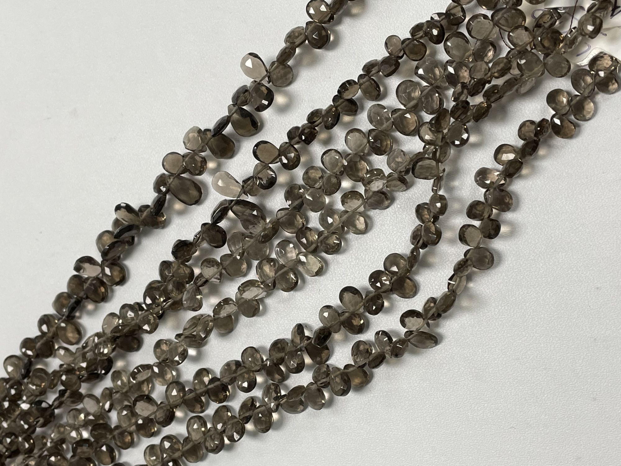 Brown Smoky Quartz Pear Faceted