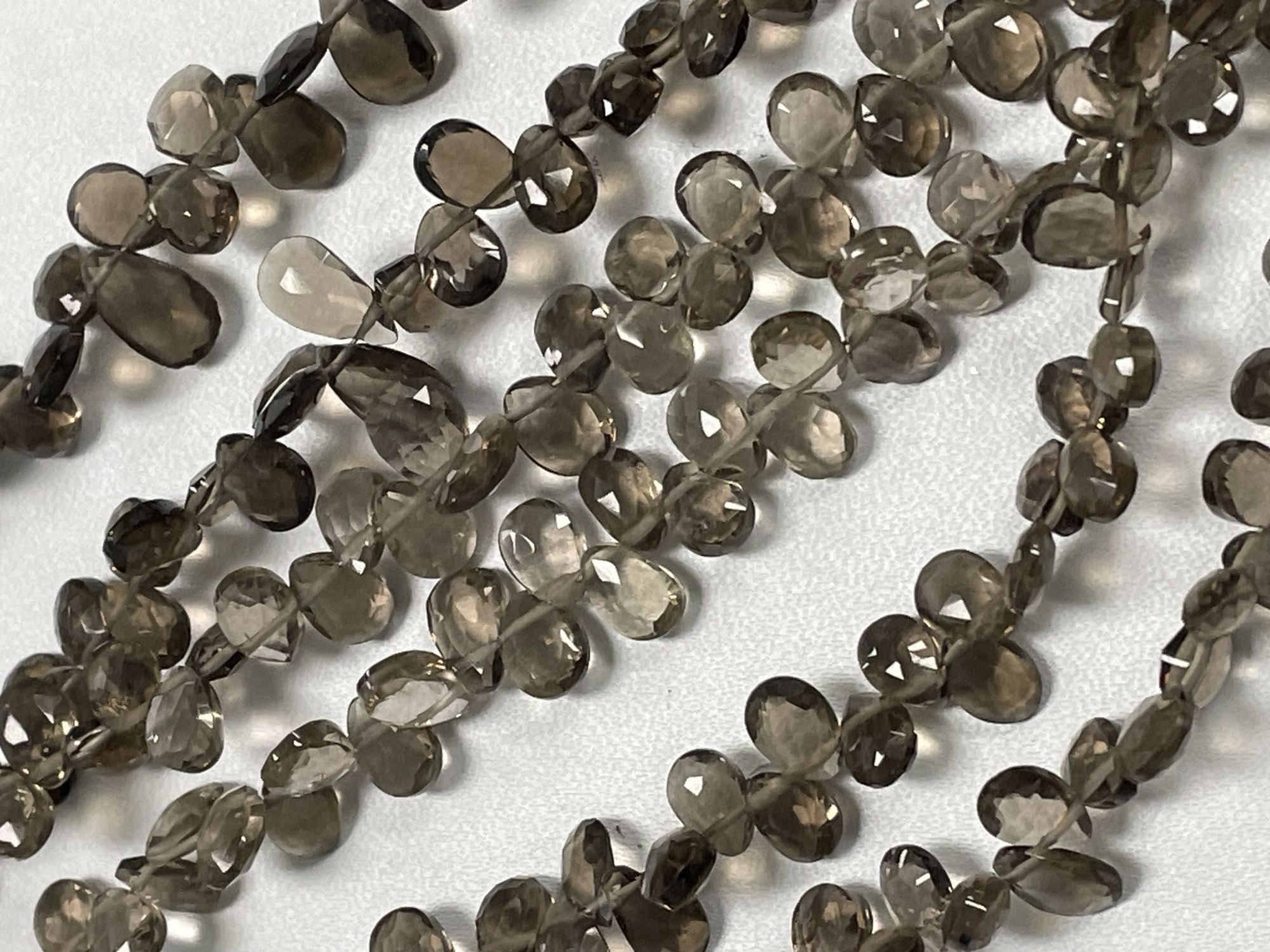 Brown Smoky Quartz Pear Faceted