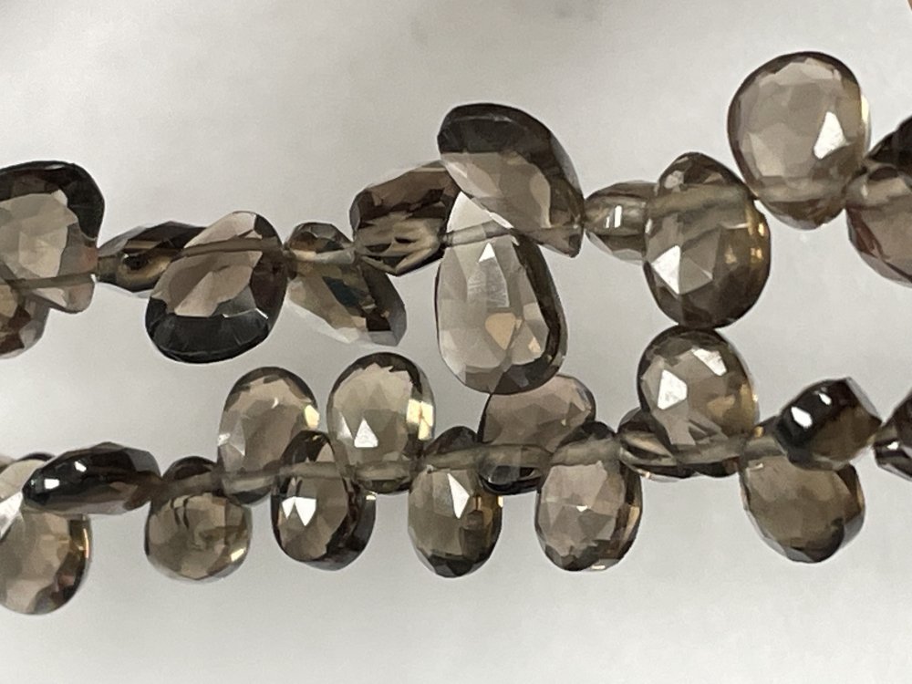 Brown Smoky Quartz Pear Faceted