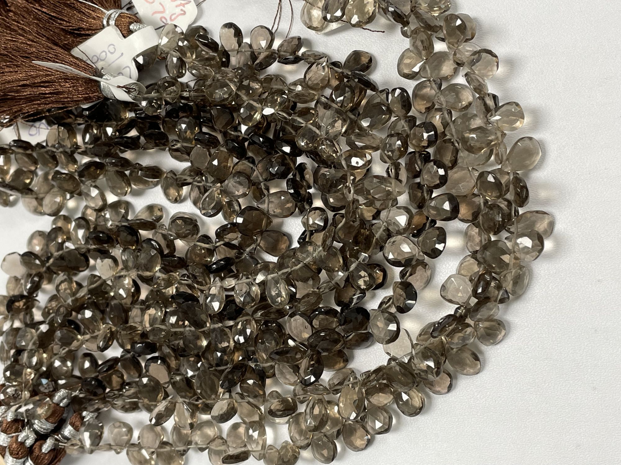 Brown Smoky Quartz Pear Faceted