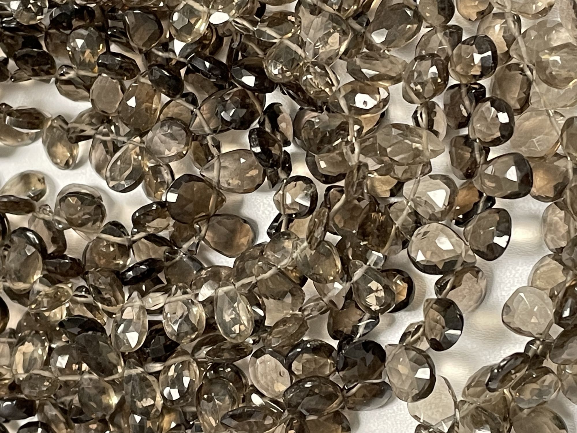 Brown Smoky Quartz Pear Faceted