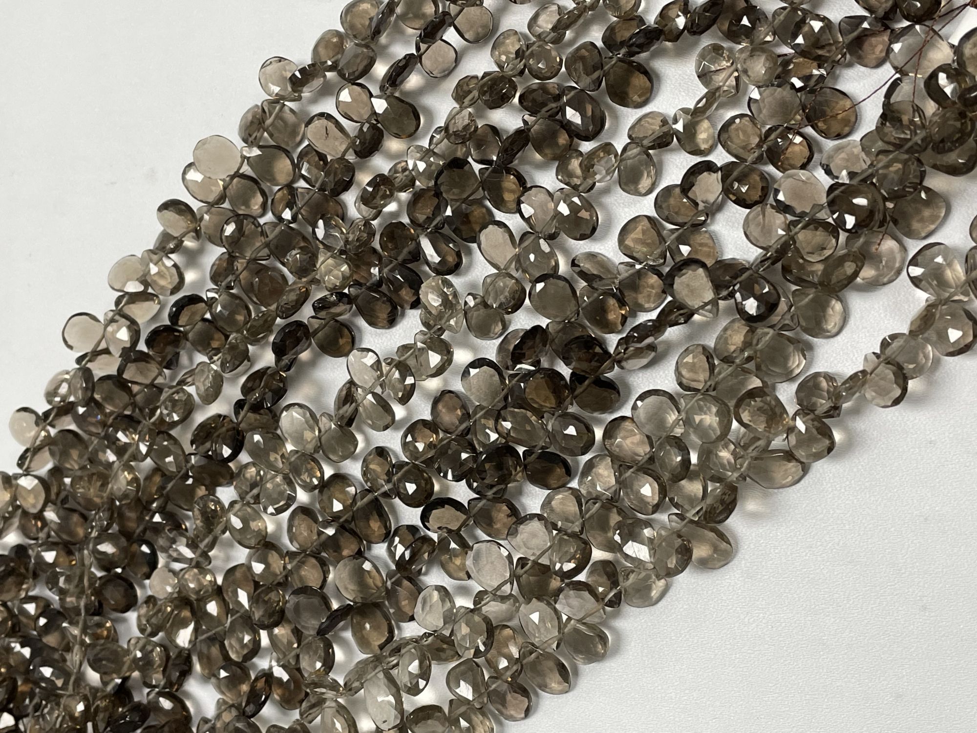 Brown Smoky Quartz Pear Faceted