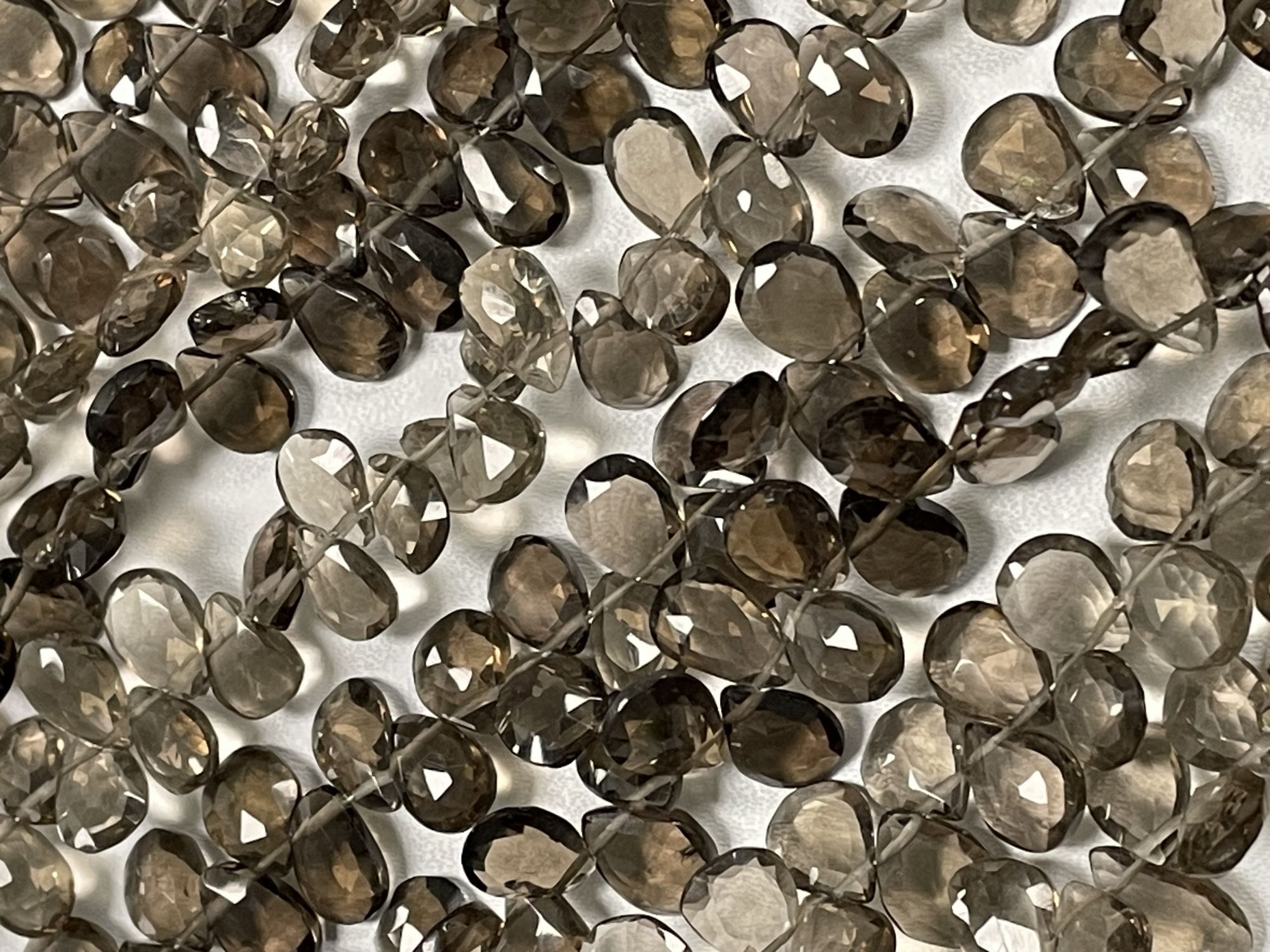 Brown Smoky Quartz Pear Faceted